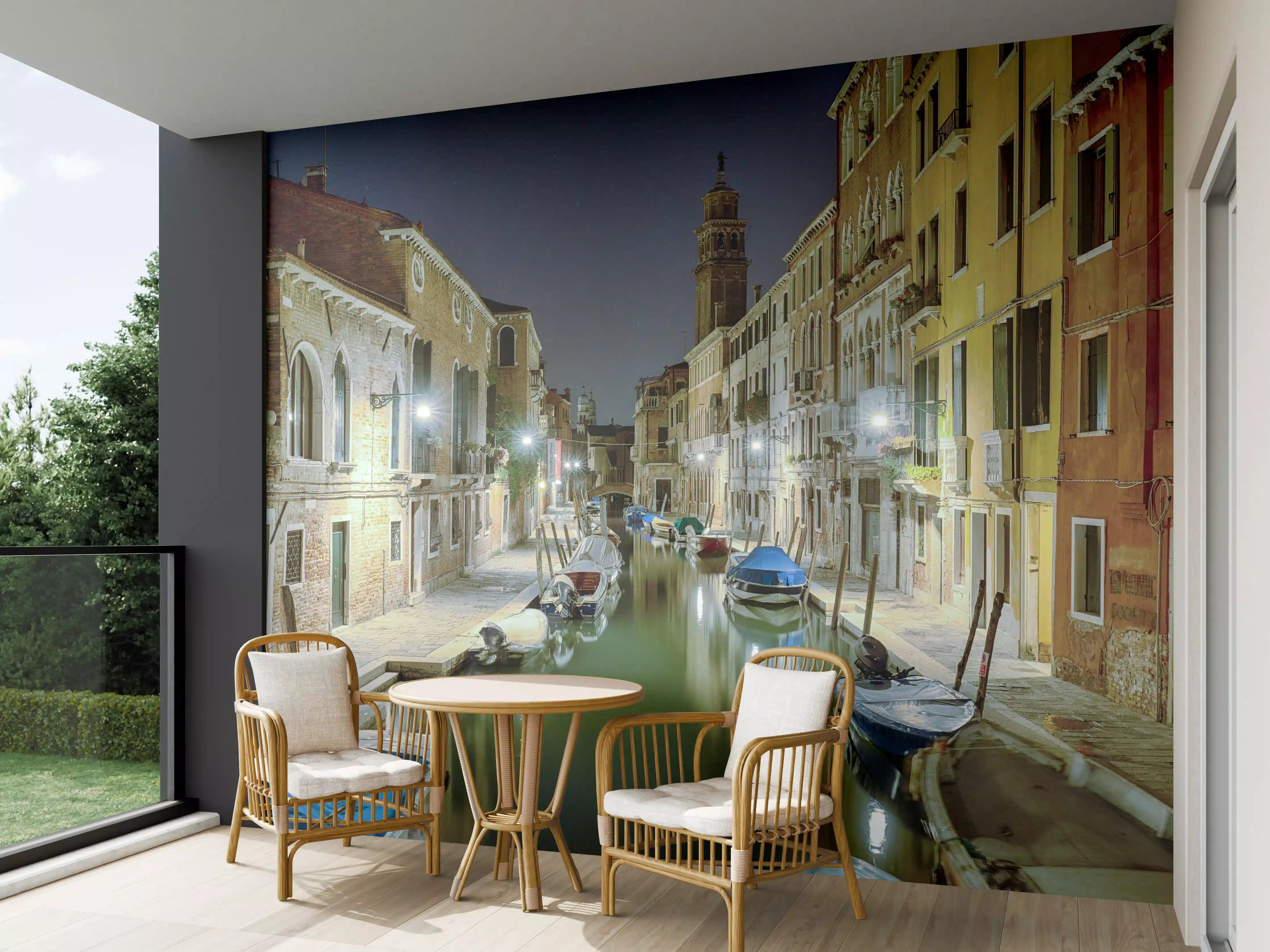 Wandverkleidung außen - Venezia bei Nacht