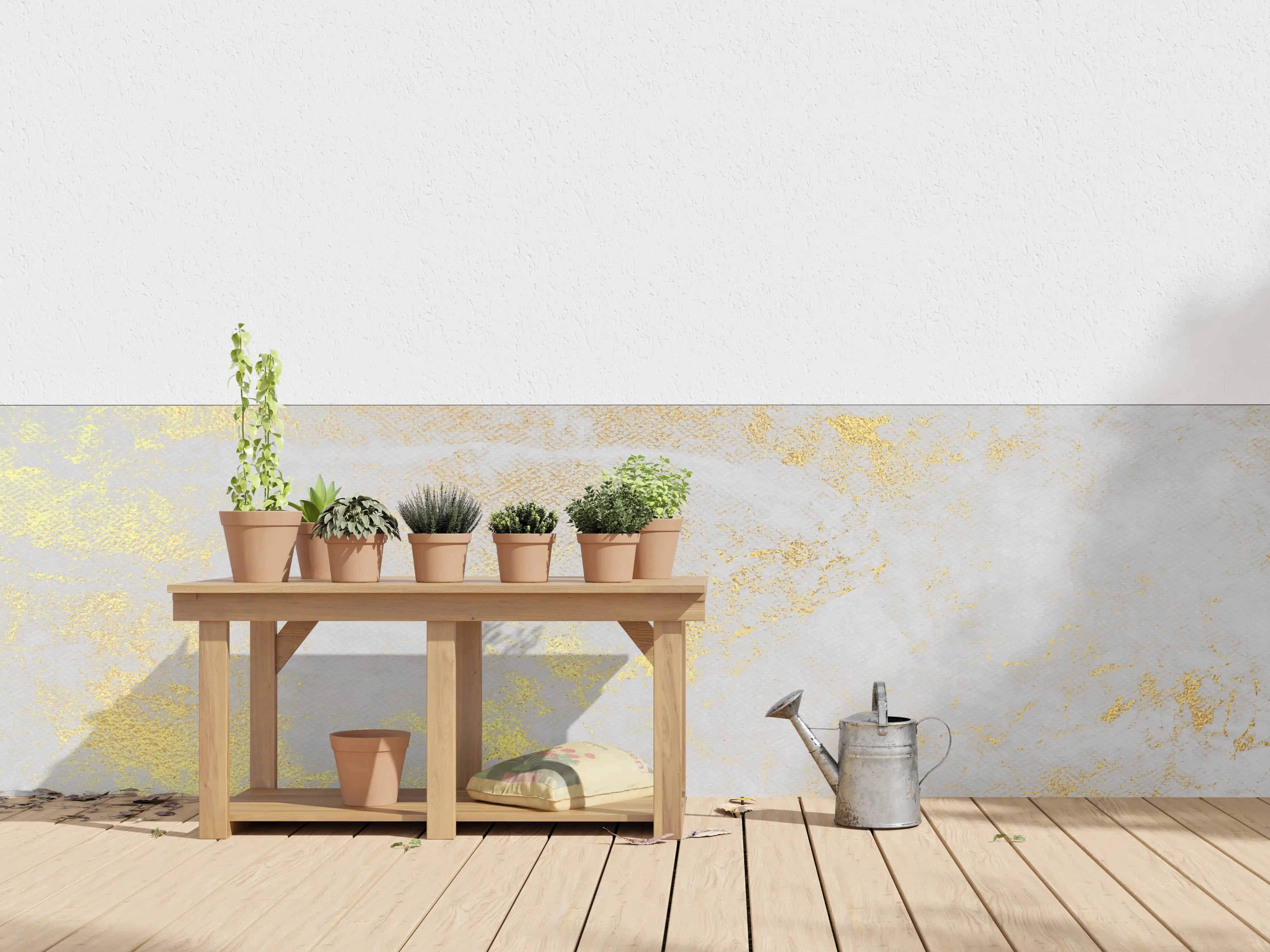 Wandverkleidung außen - Vintage Zement - Gold 