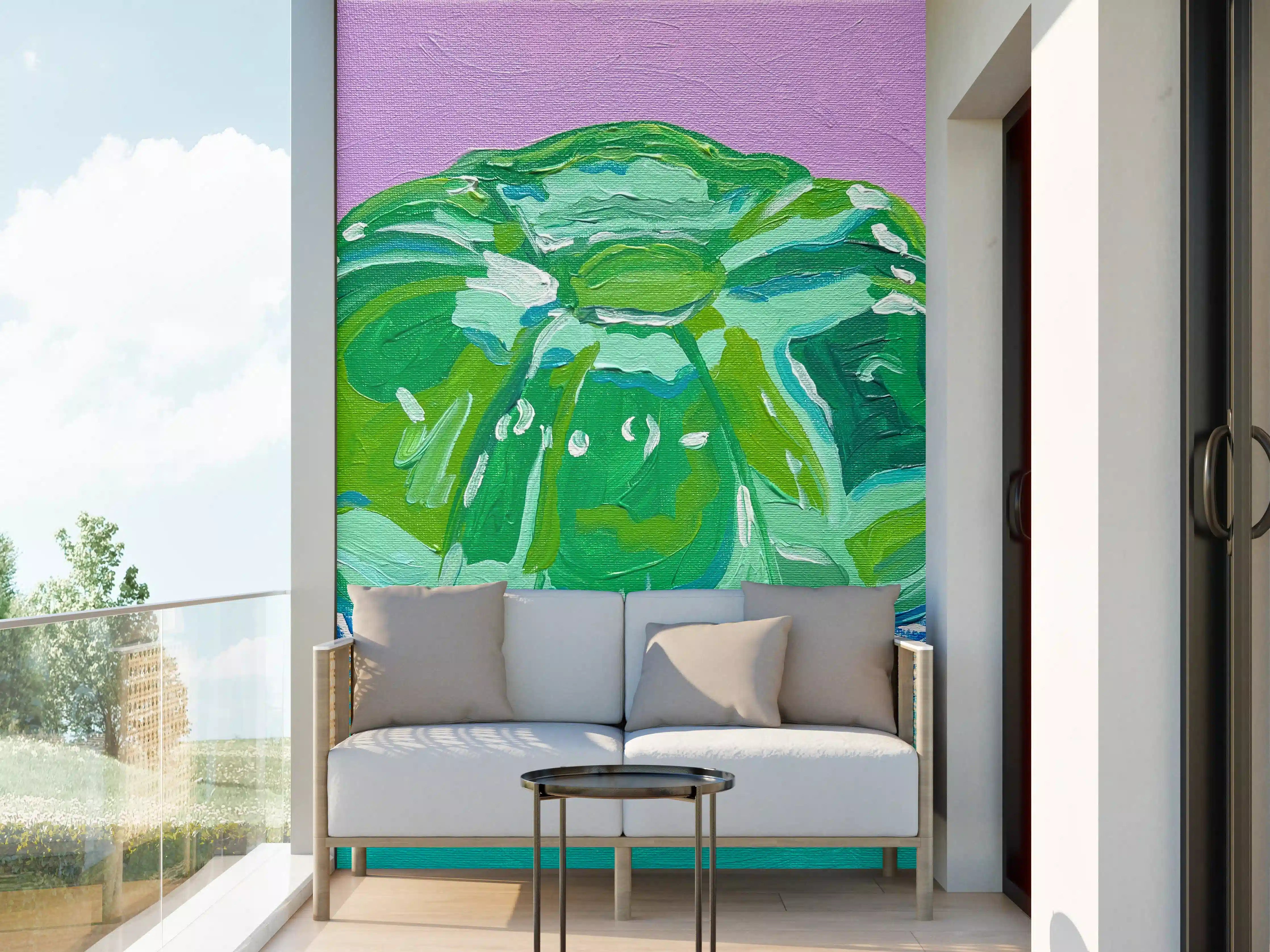 Wandverkleidung außen - Wackelpudding - Acryl Gemälde