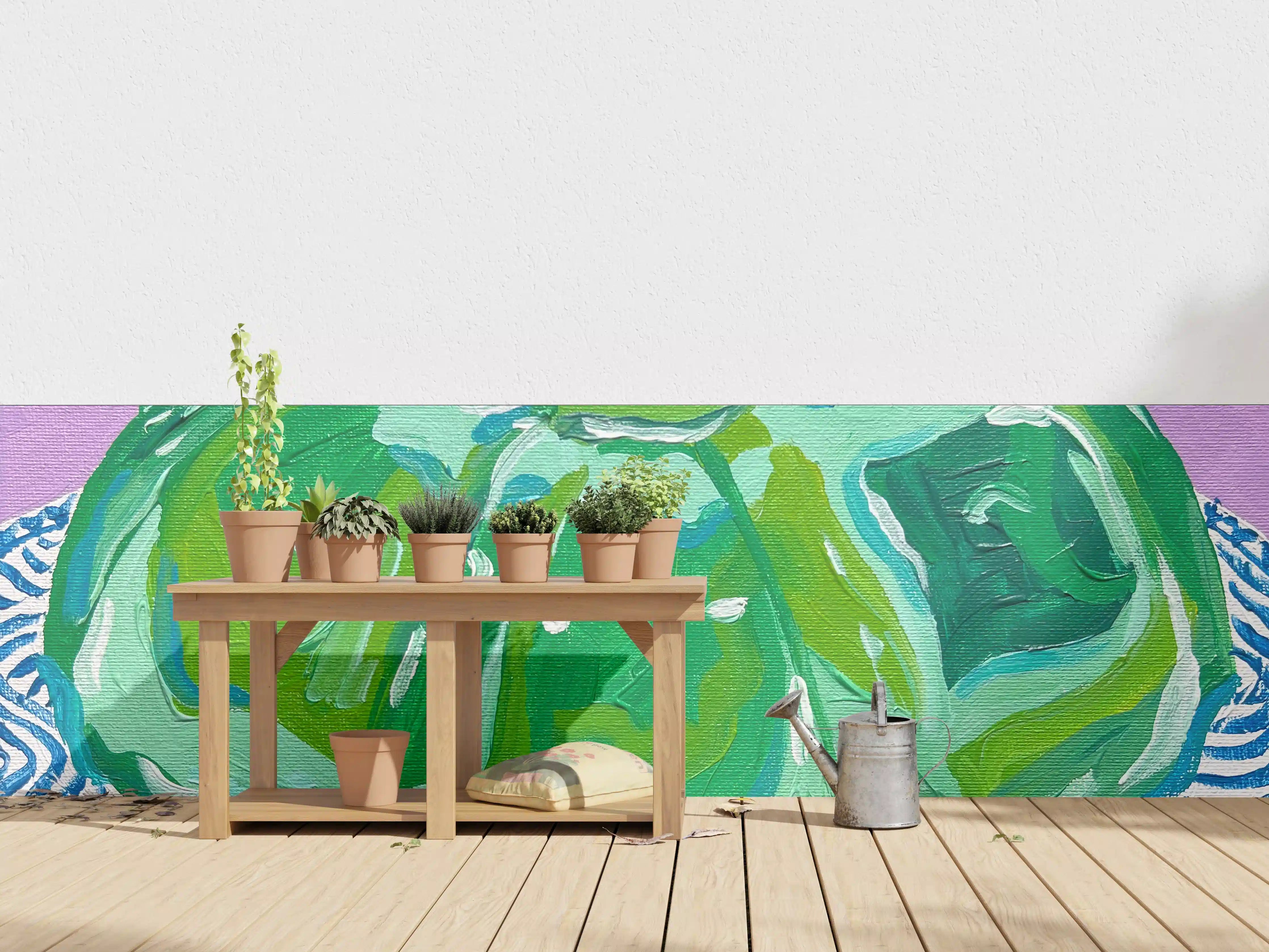 Wandverkleidung außen - Wackelpudding - Acryl Gemälde