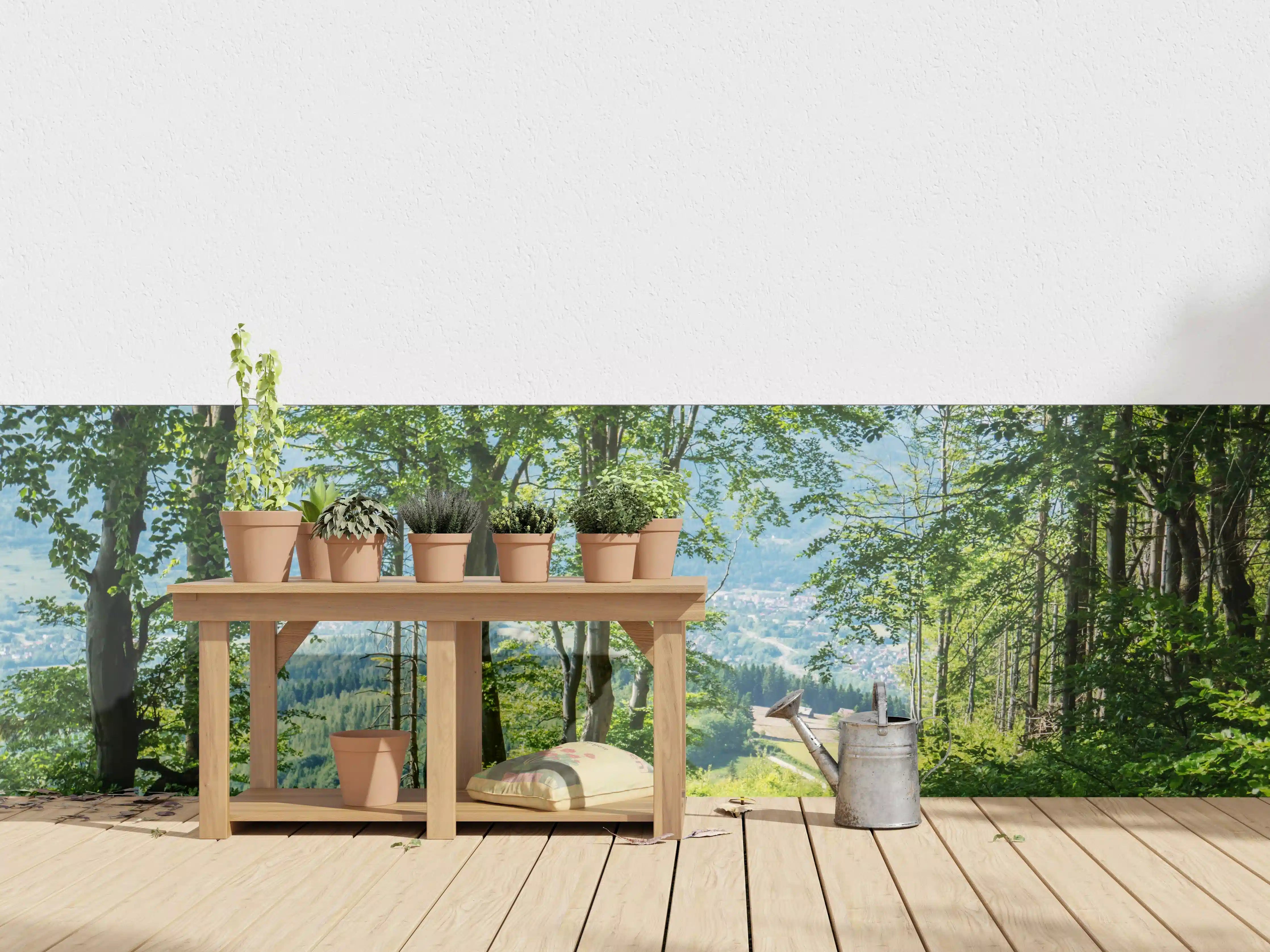 Wandverkleidung außen - Waldweg Beskiden Polen