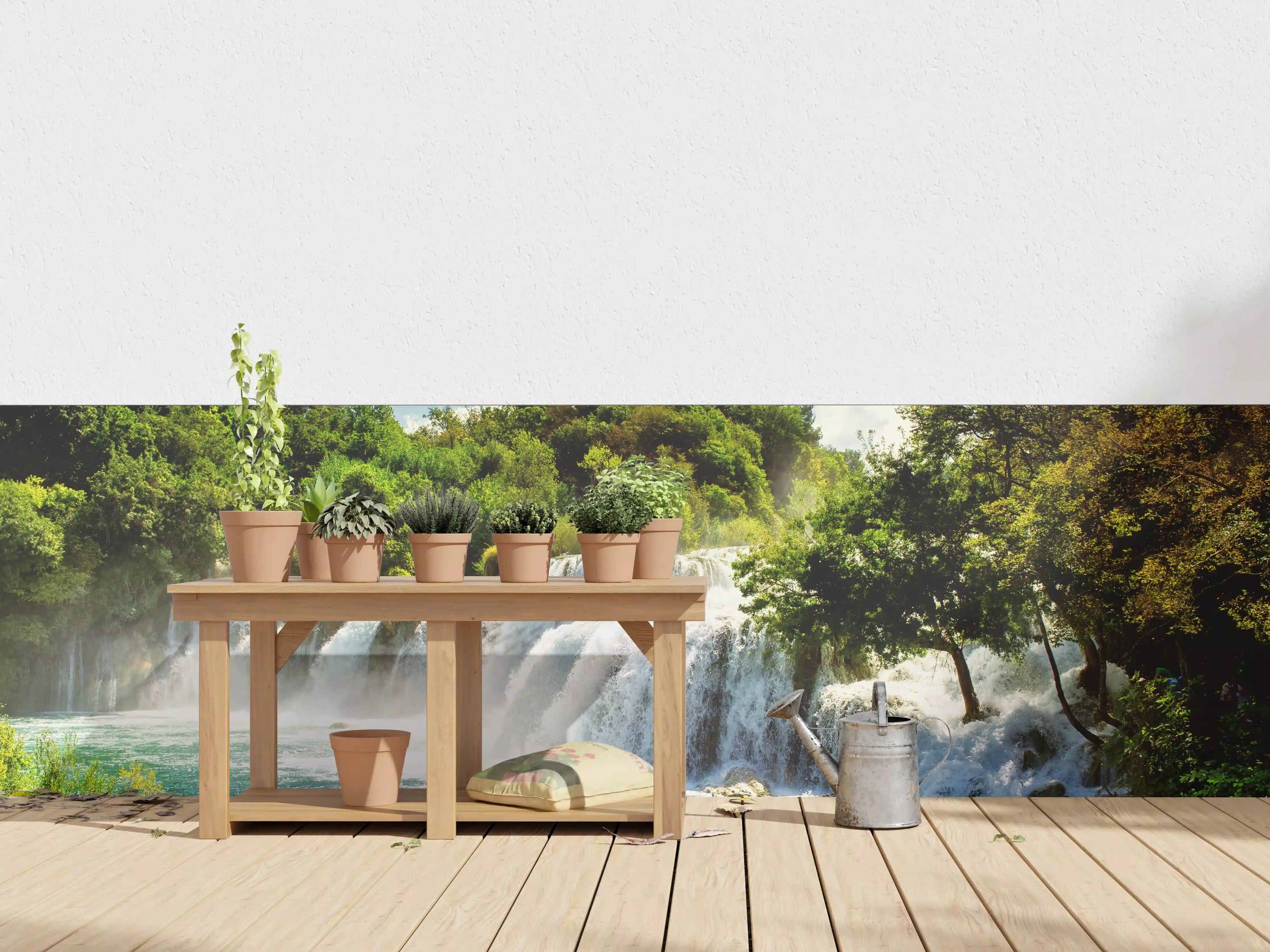 Wandverkleidung außen - Wasserfälle in Krka