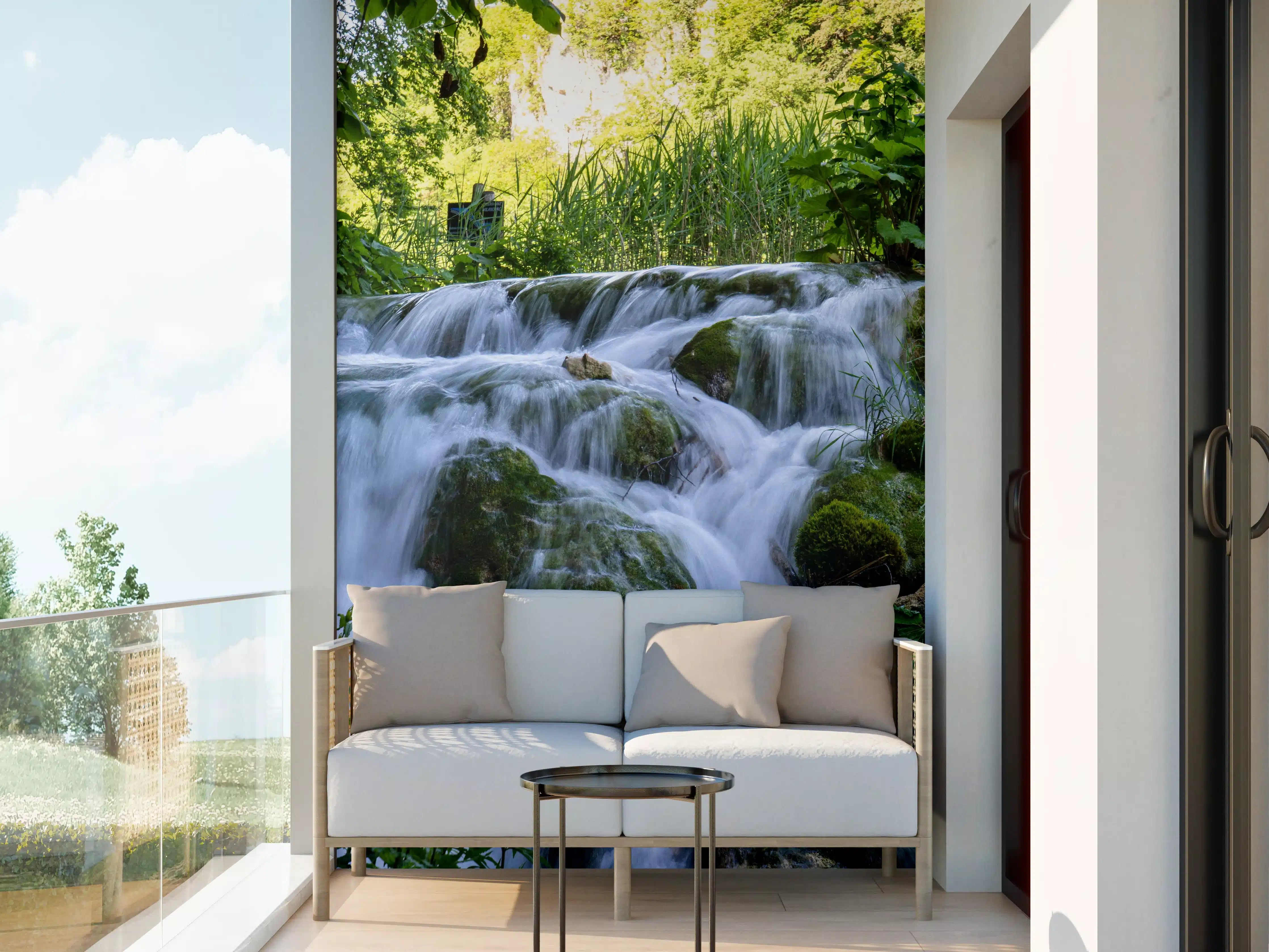 Wandverkleidung außen - Wasserfall im Nationalpark Plitvicer Seen