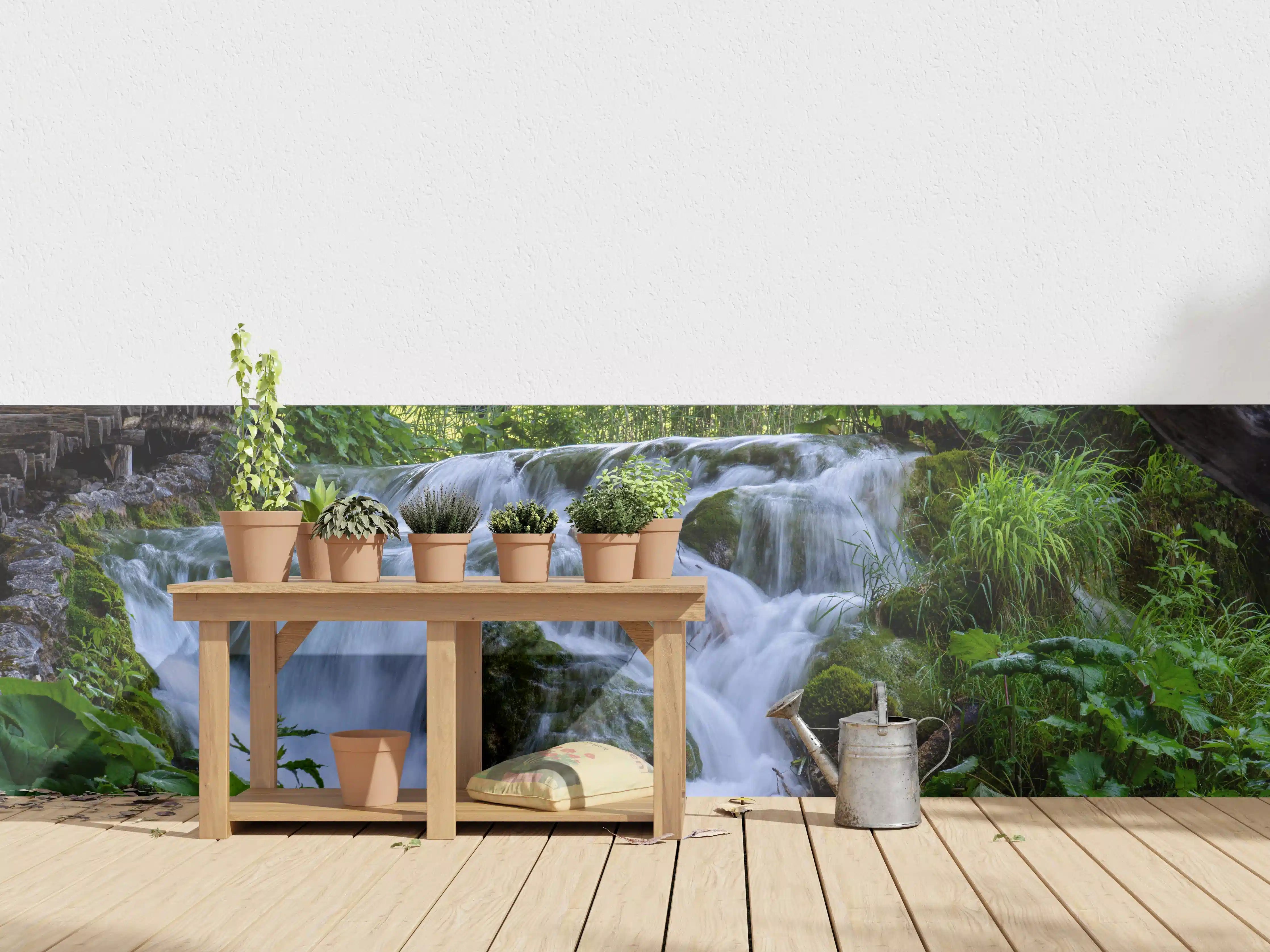 Wandverkleidung außen - Wasserfall im Nationalpark Plitvicer Seen