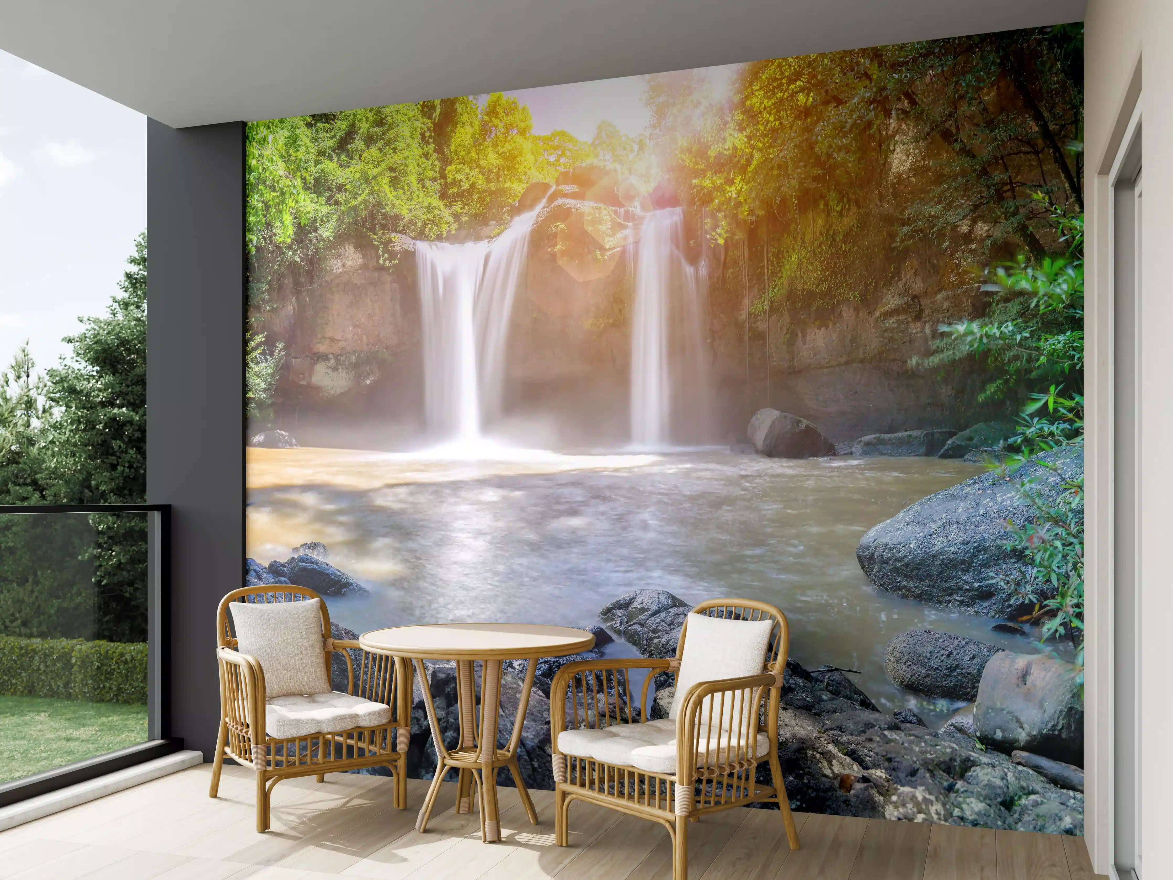 Wandverkleidung außen - Wasserfall in Malaysia - Asien