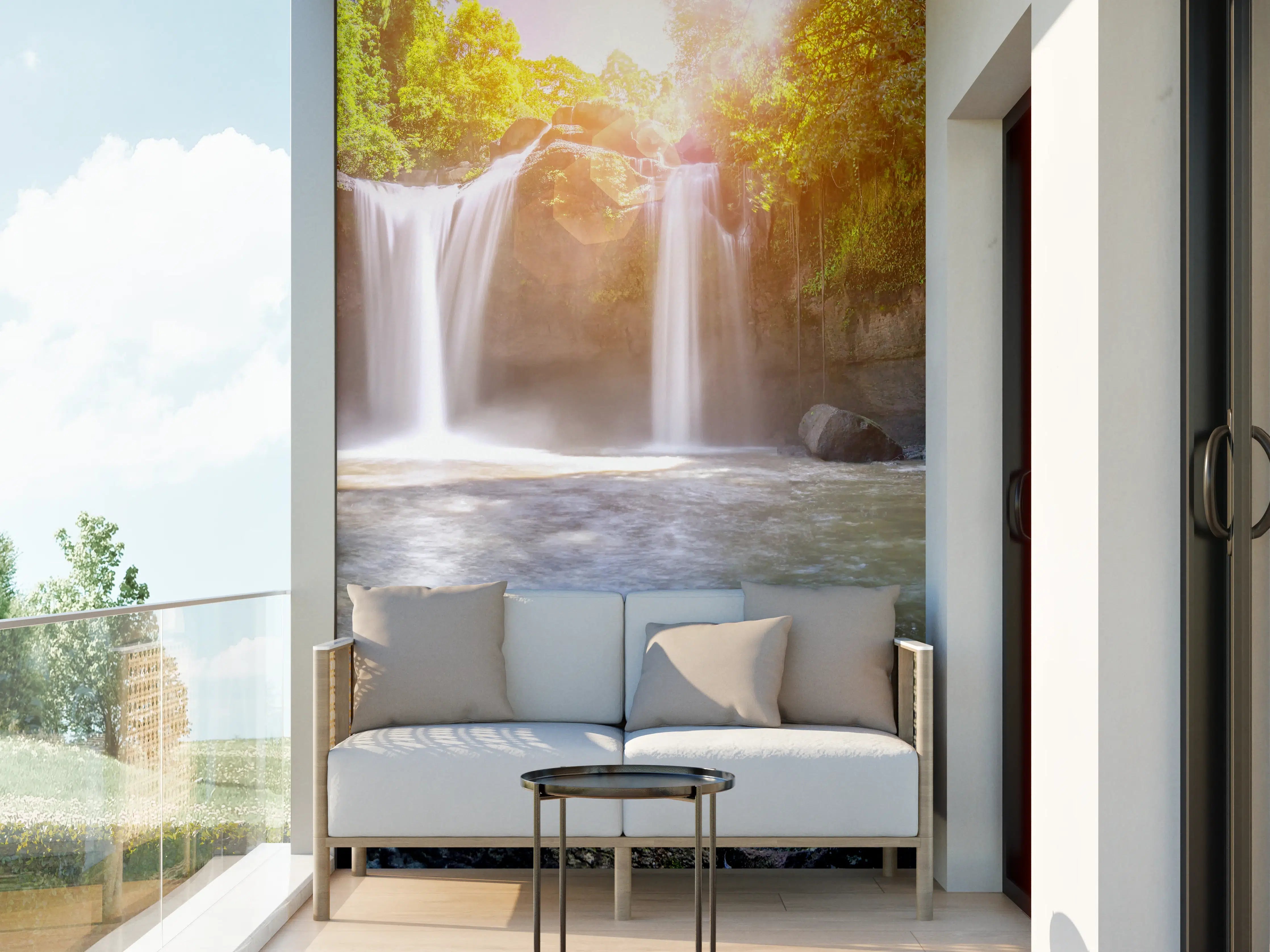 Wandverkleidung außen - Wasserfall in Malaysia - Asien