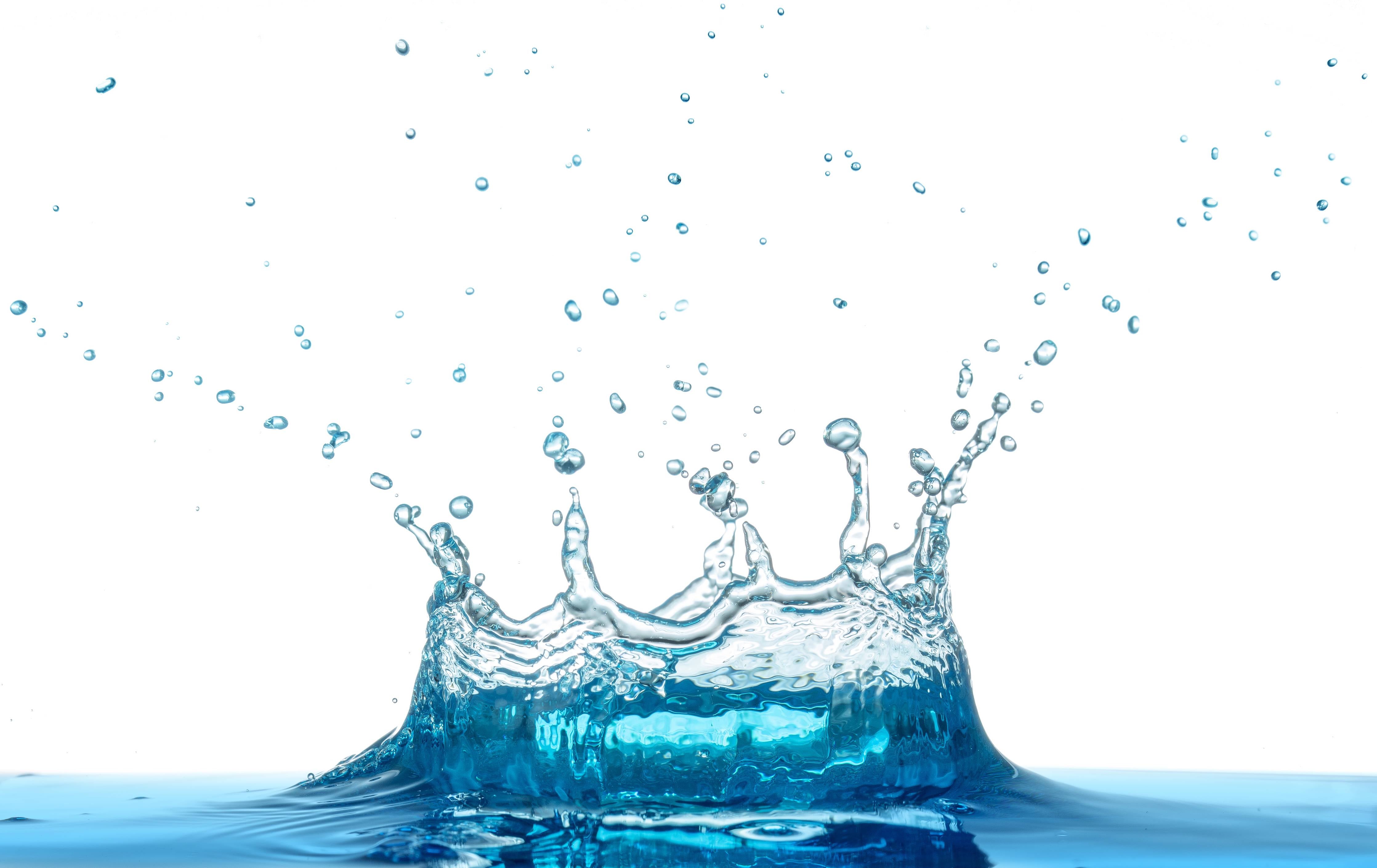 Wandverkleidung außen-Wassersplash in Blau und Weiß