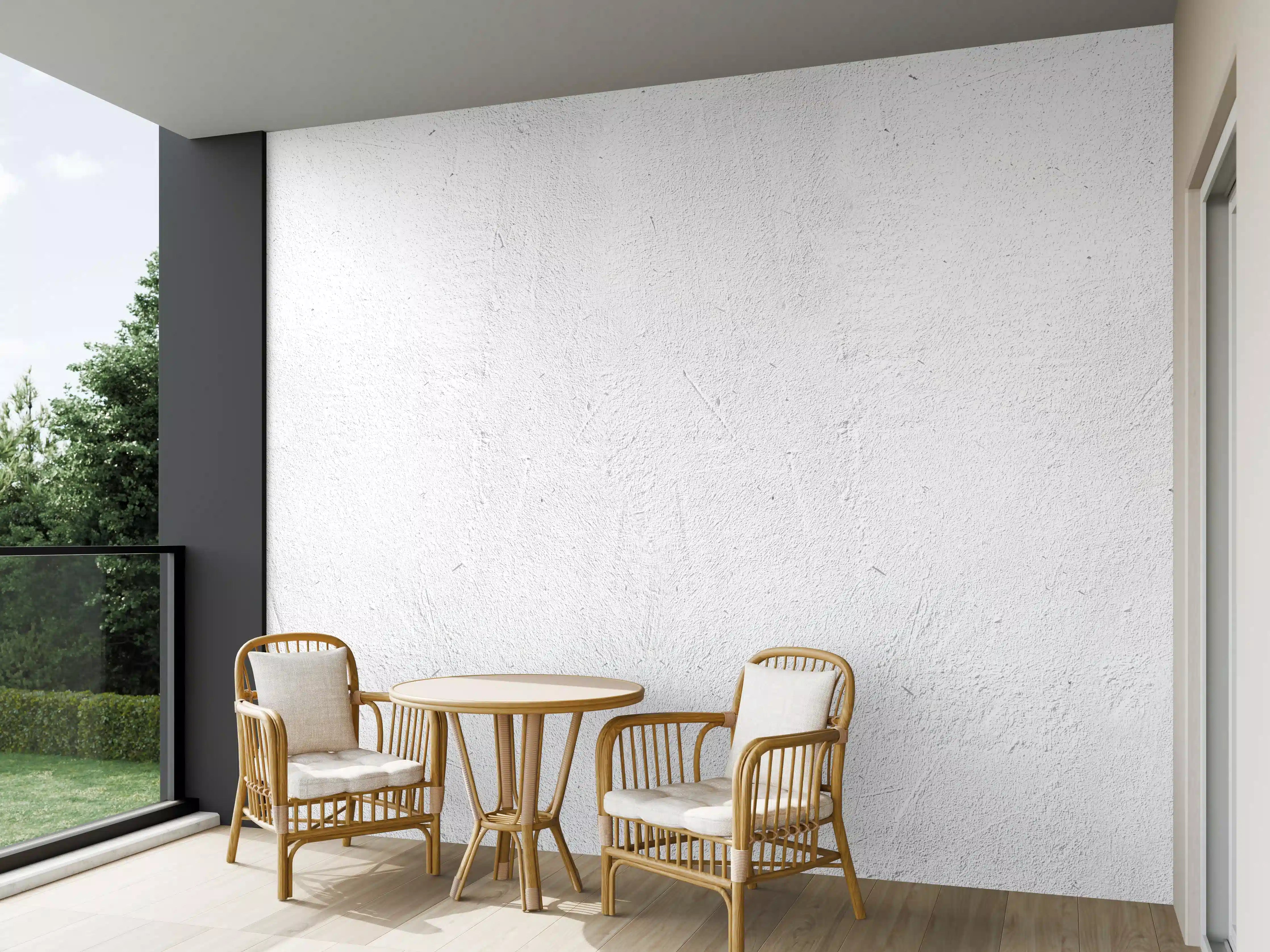 Wandverkleidung außen - Weiß beige Betonwand