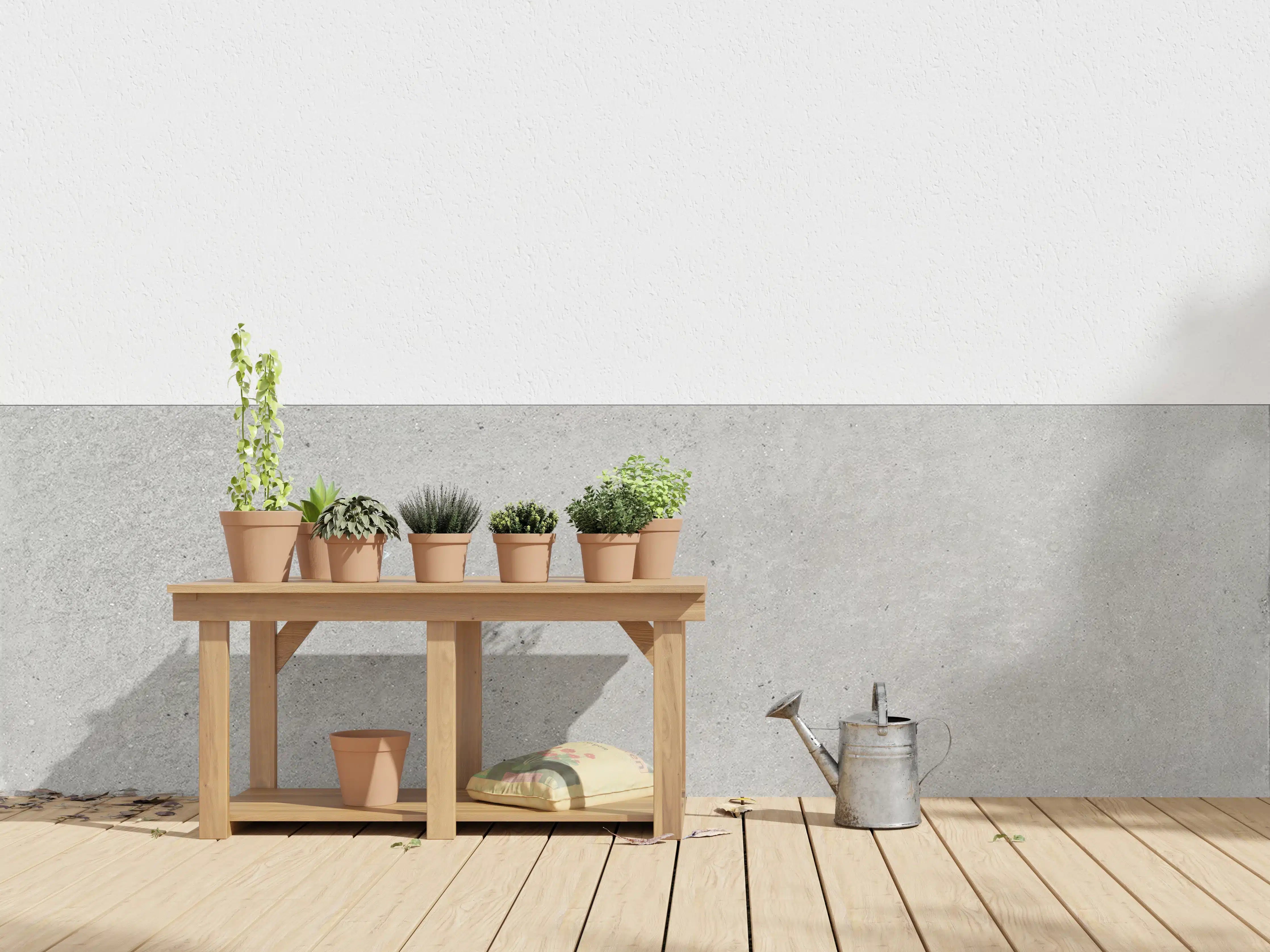 Wandverkleidung außen - Weiß graue Betonwand 2