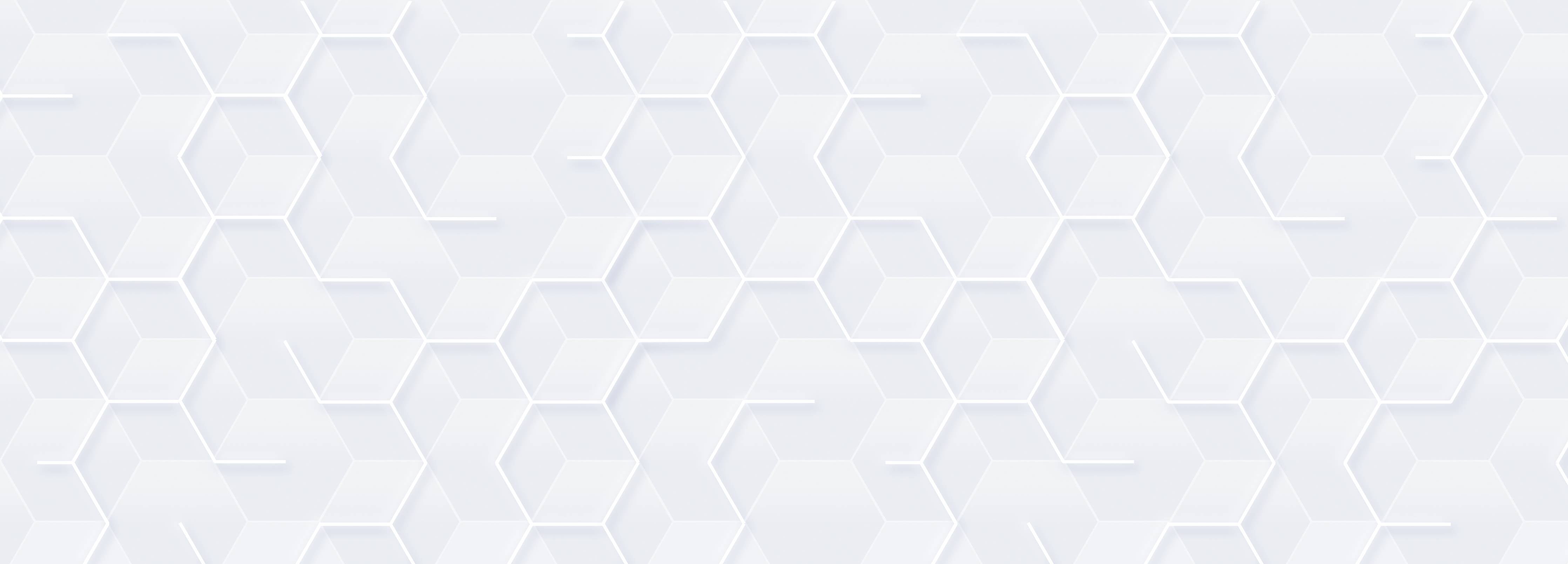 Wandverkleidung außen-Weiße Hexagon-Wandgestaltung mit dezenten Schatten