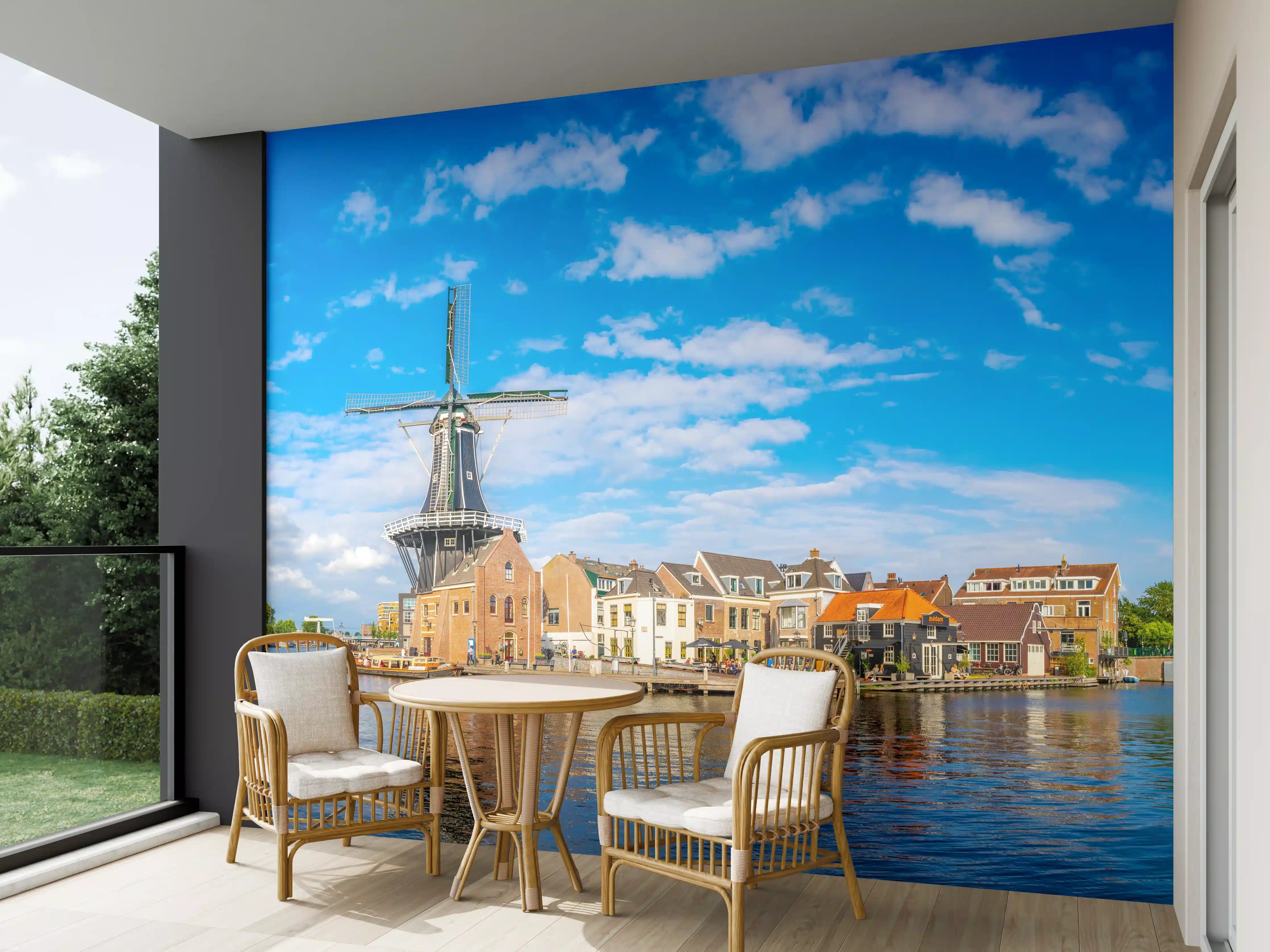 Wandverkleidung außen - Windmühle in Haarlem