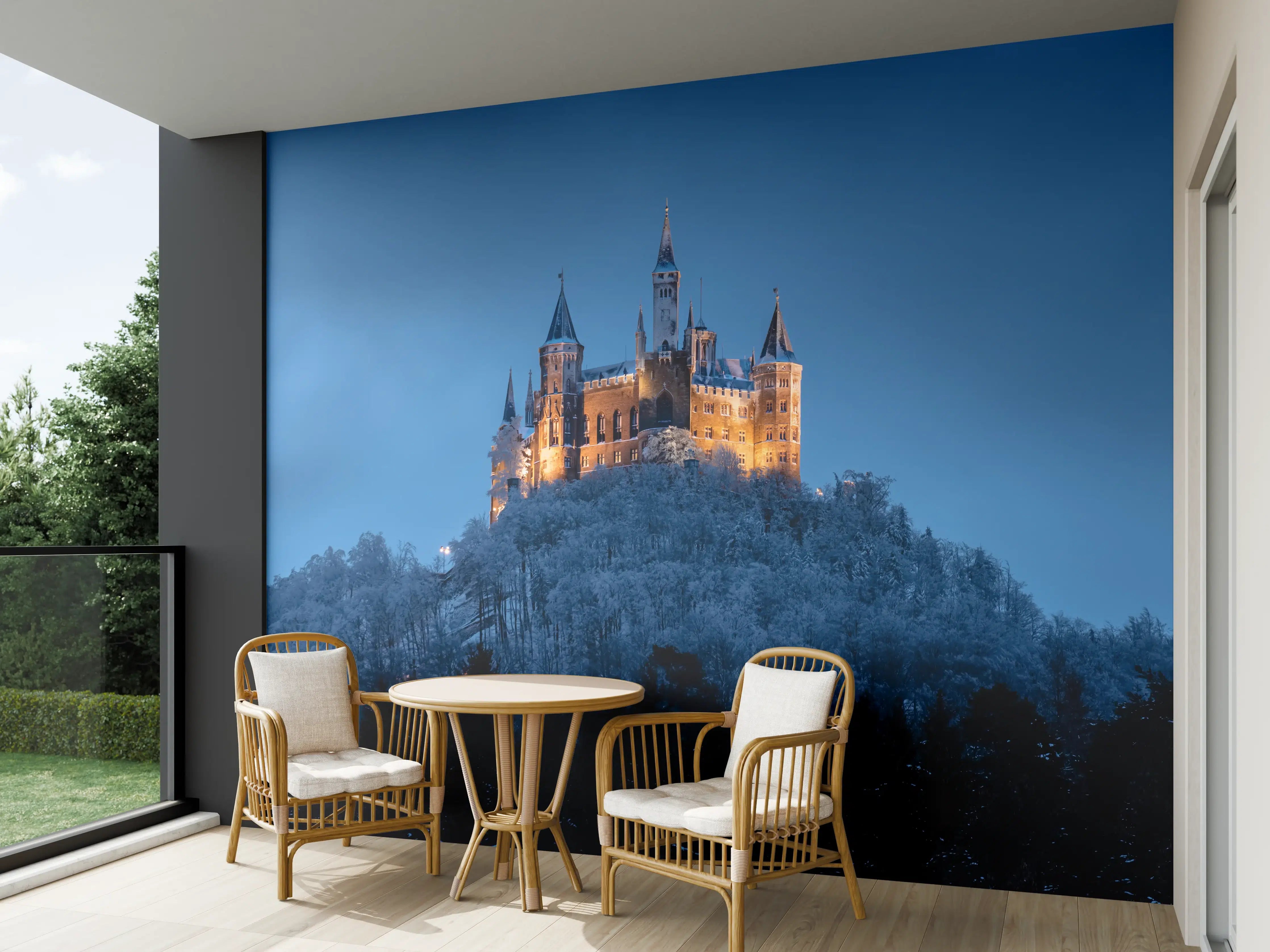 Wandverkleidung außen - Winterliche Atmosphäre - Burg von Hohenzollern