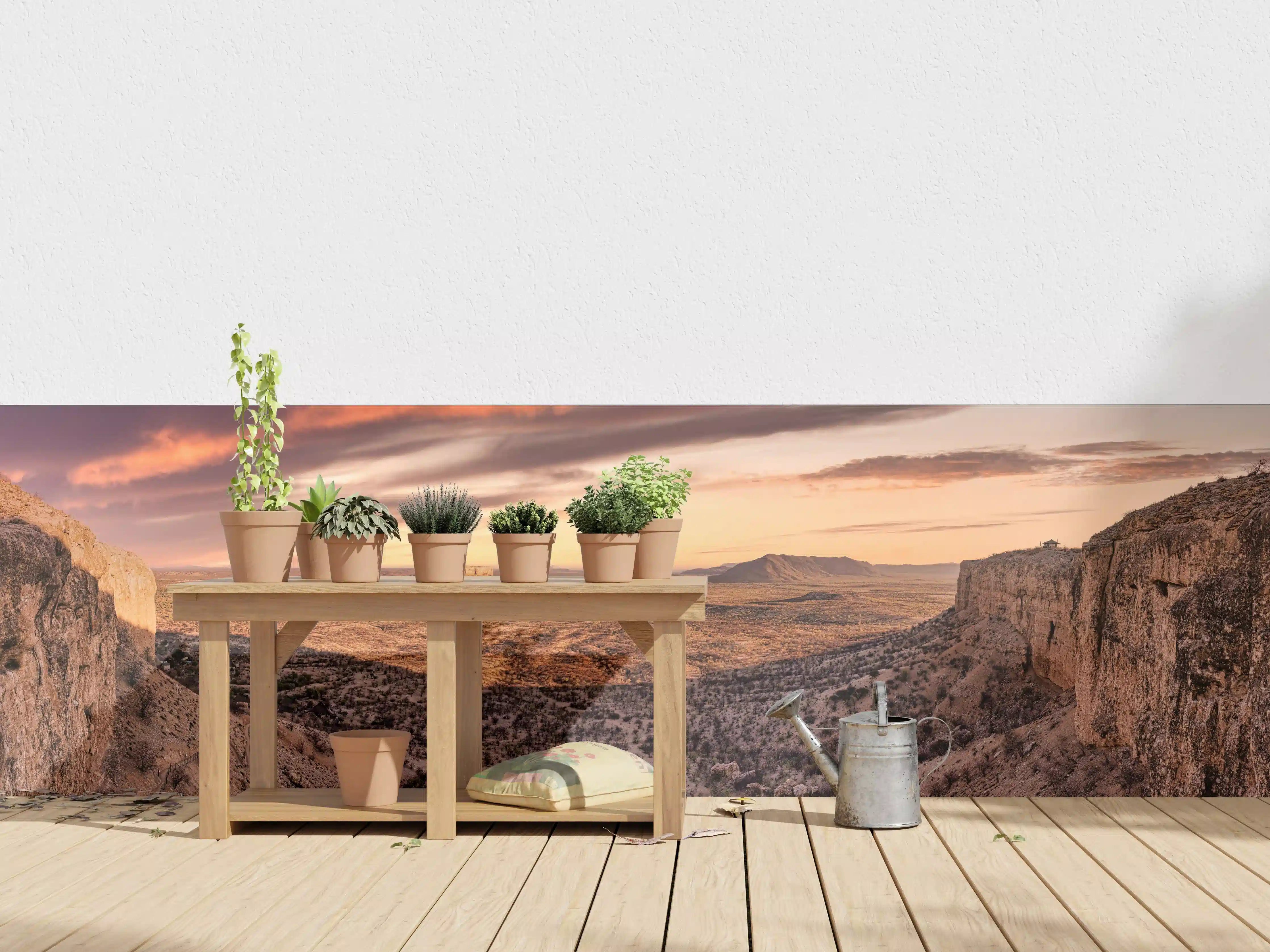 Wandverkleidung außen - Wüstenblick auf Vingerklip Lodge - Nambia Damaraland