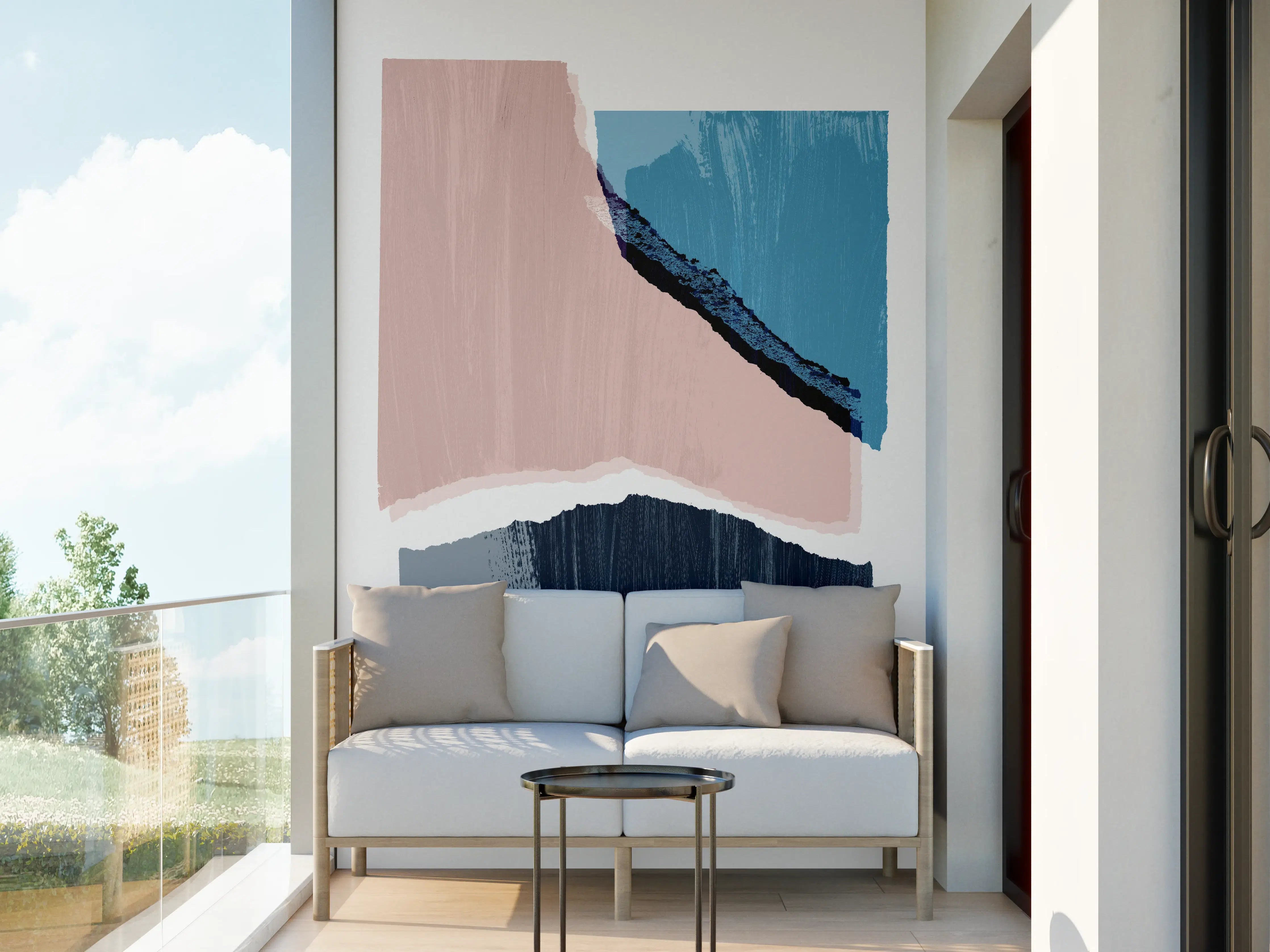 Wandverkleidung außen - Zerrissenes Papier Muster - Kunst 