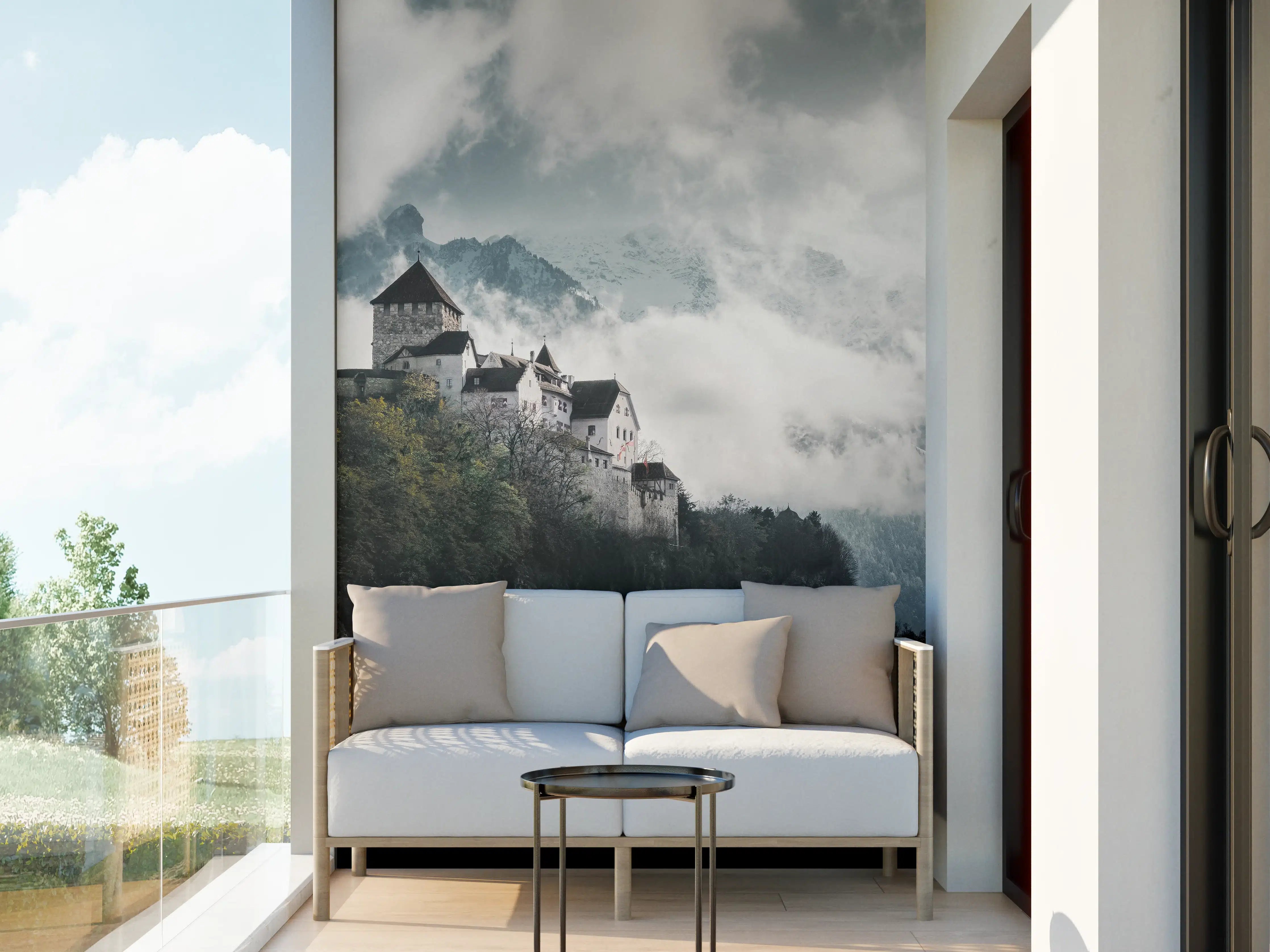 Wandverkleidung außen - herausragendes Schloss Vaduz