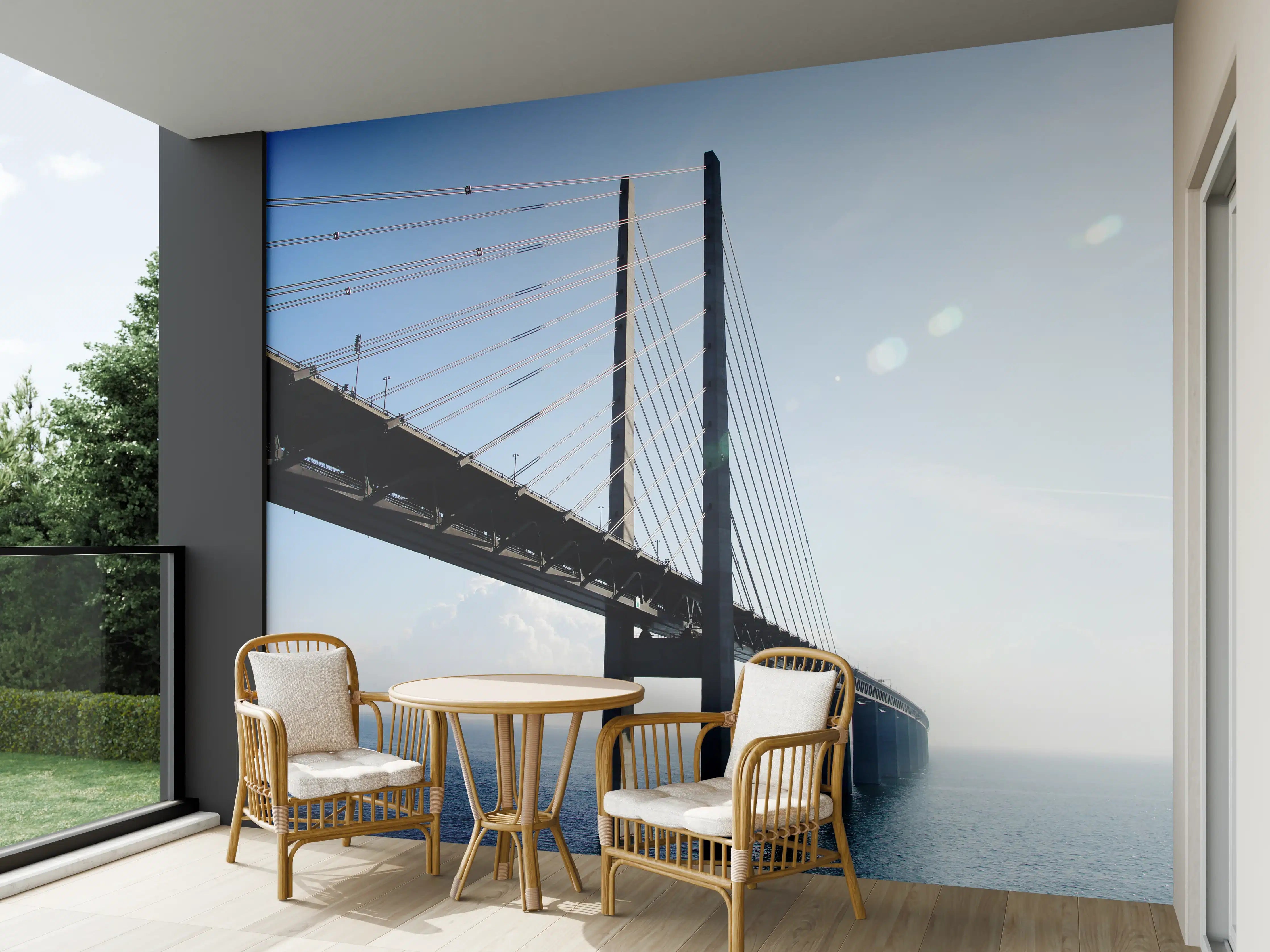 Wandverkleidung außen - spektakuläre Brücke in Schweden