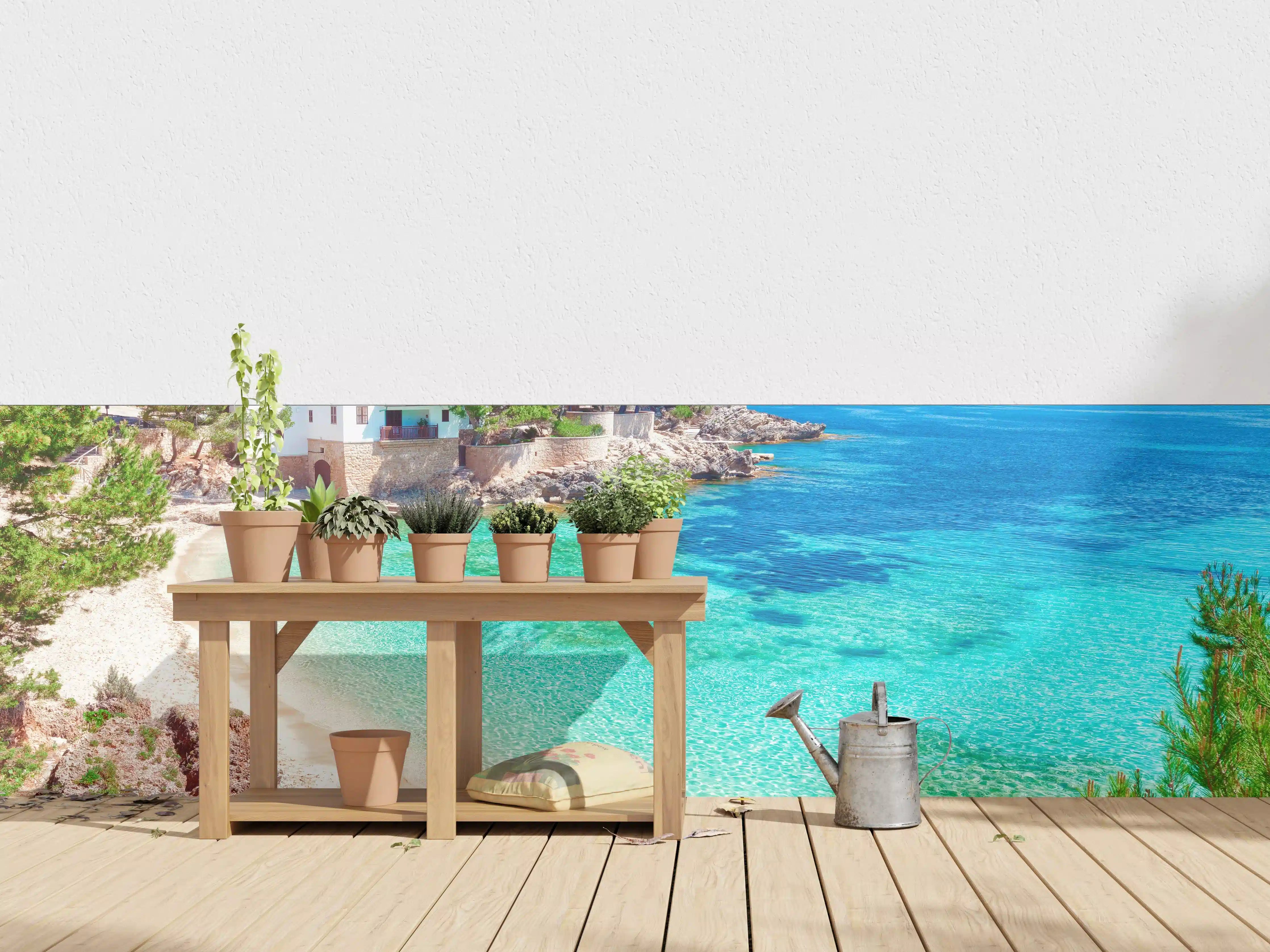 Wandverkleidung außen - traumhafter Mallorca Strand 