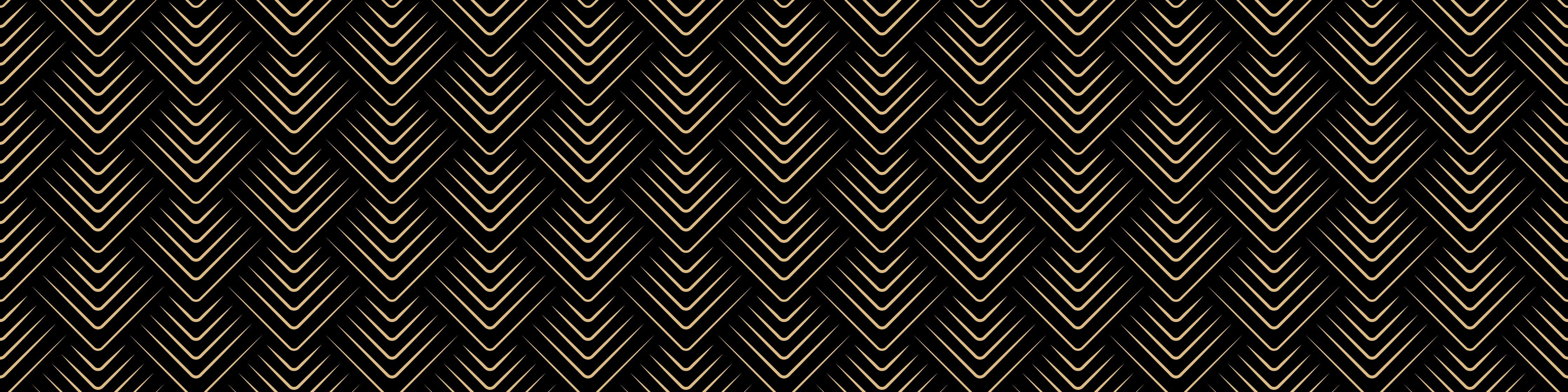 Waschbecken-Rückwand-Art Deco Chevron Muster Gold Schwarz