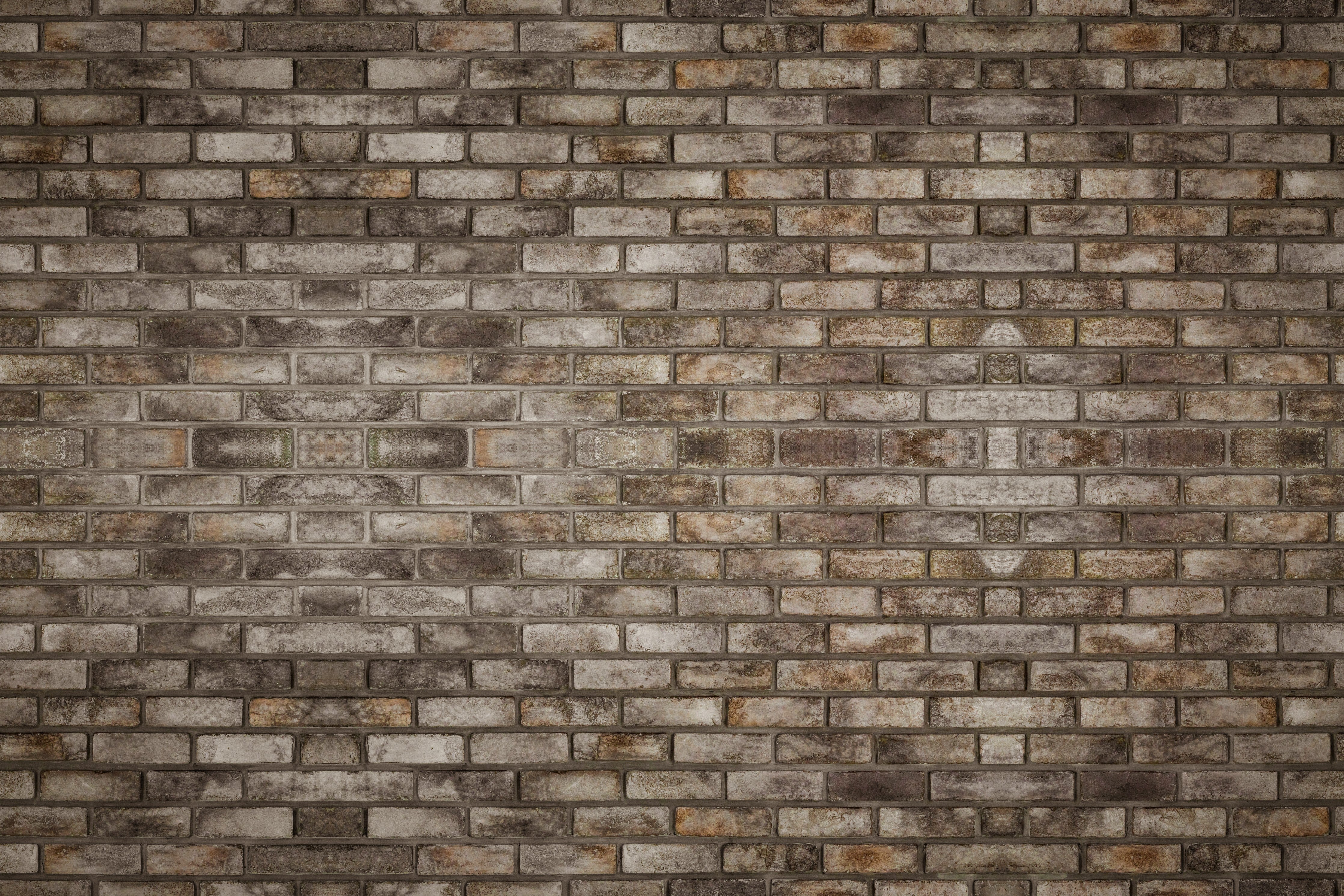 Waschbecken-Rückwand-Backsteinoptik Braun Grau Wanddekor