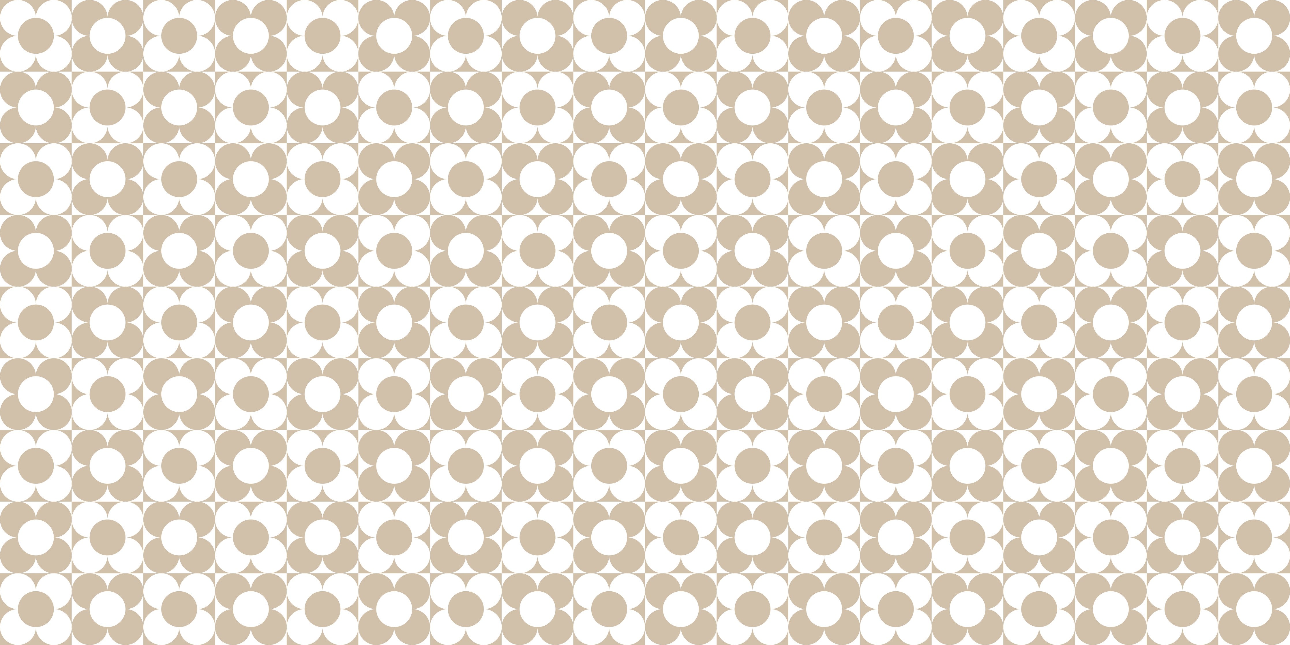 Waschbecken-Rückwand-Beige Retro Muster Kreise Minimal