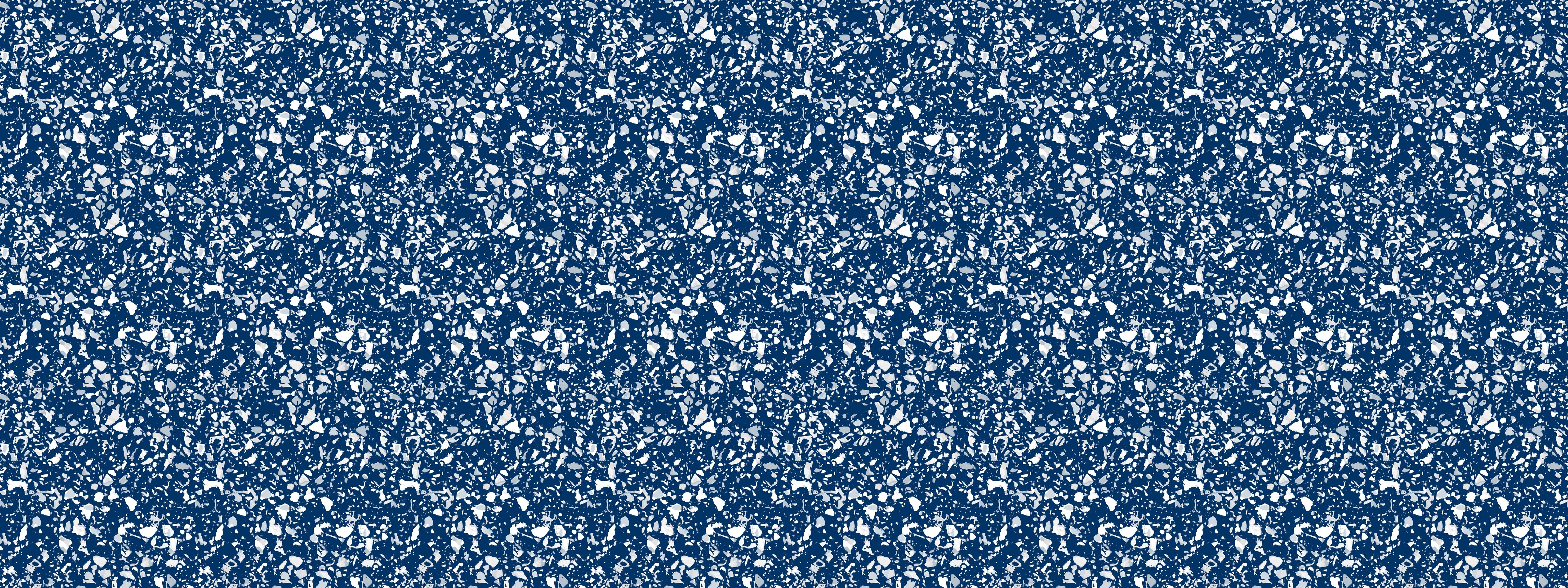 Waschbecken-Rückwand-Blau-Graues Blütenmosaik auf Weiß