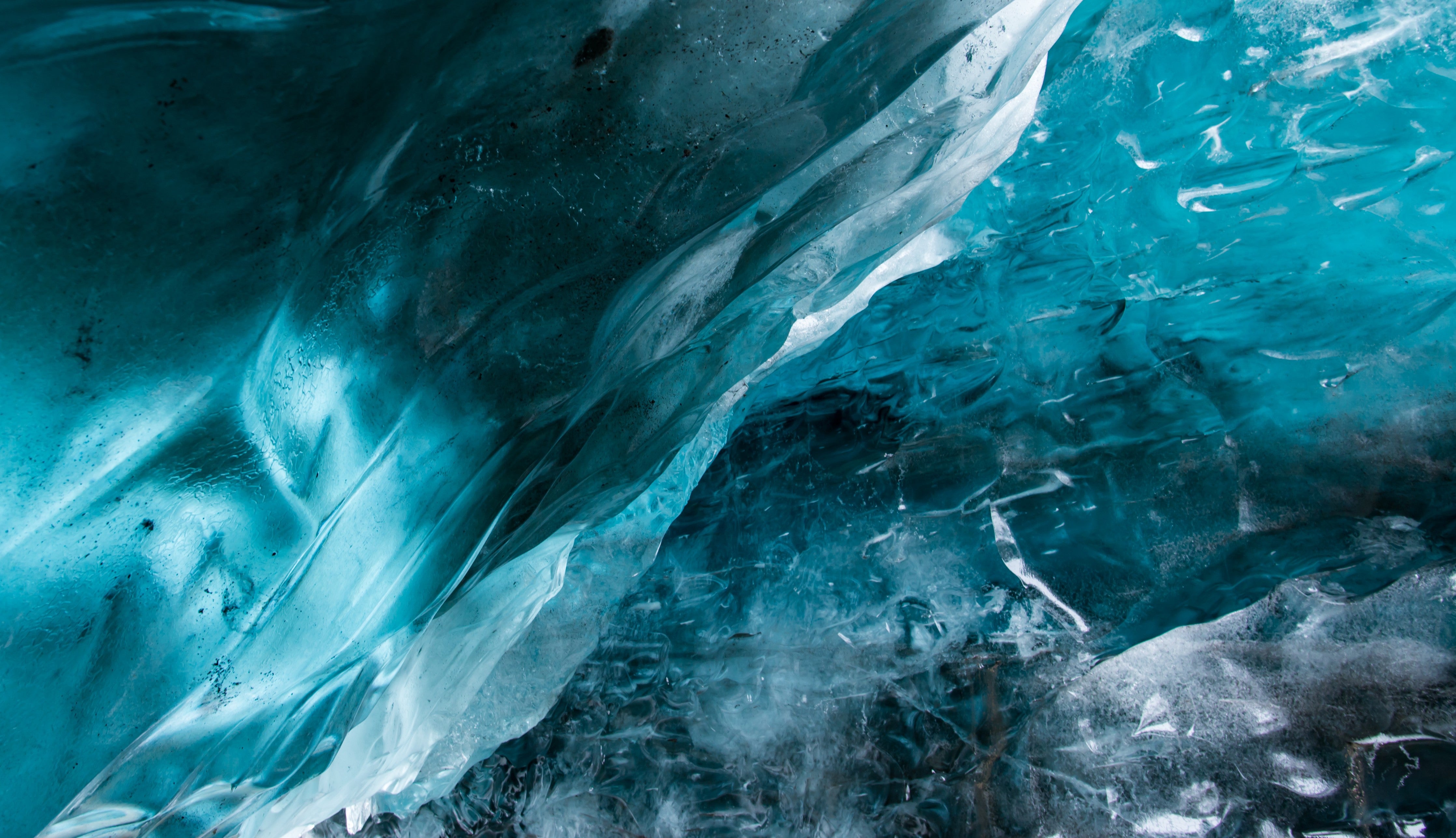 Waschbecken-Rückwand-Eisblau Strukturierte Gletscheroberfläche