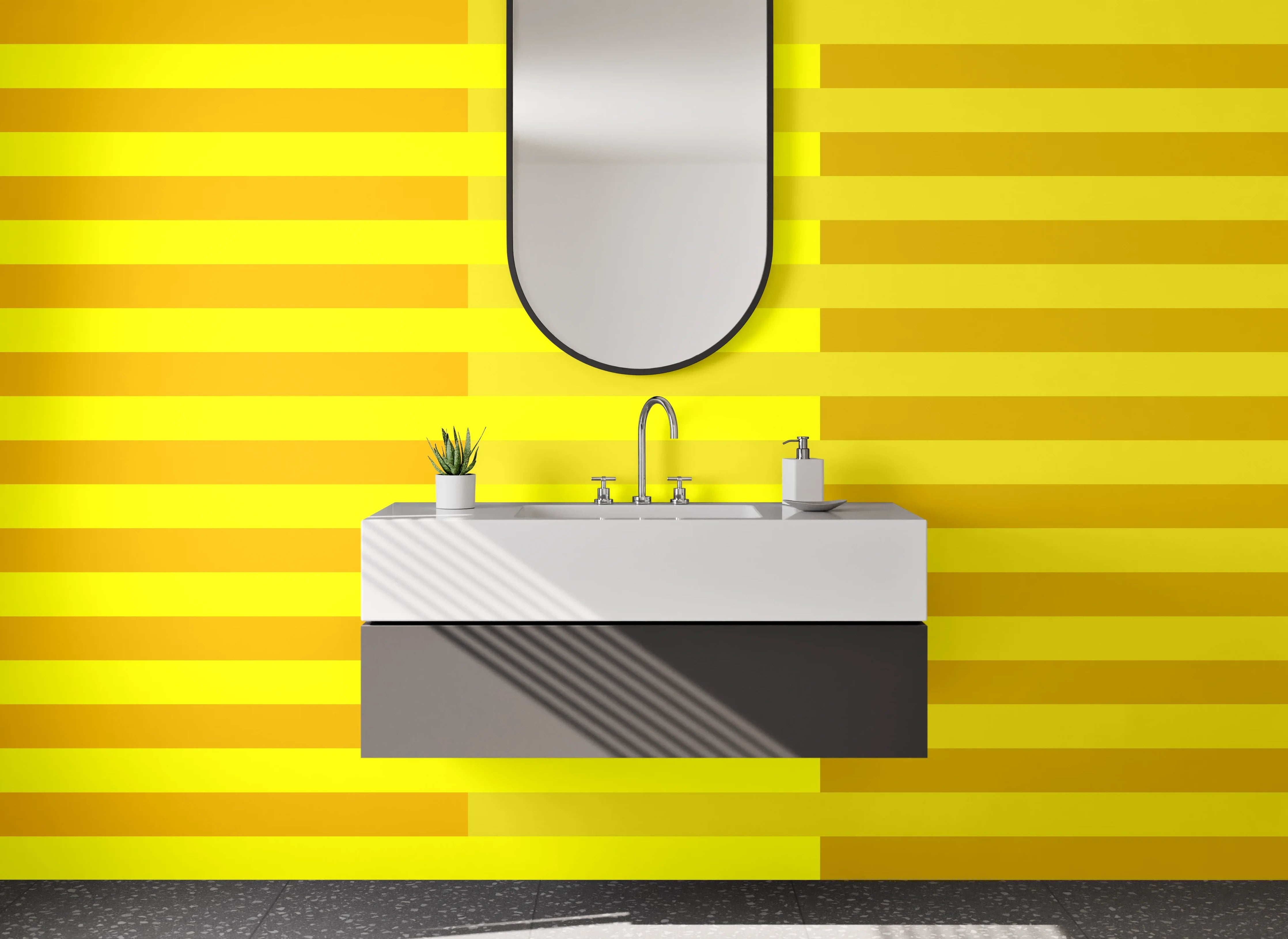 Waschbecken-Rückwand - Elegante Grautöne für dein modernes Badezimmer