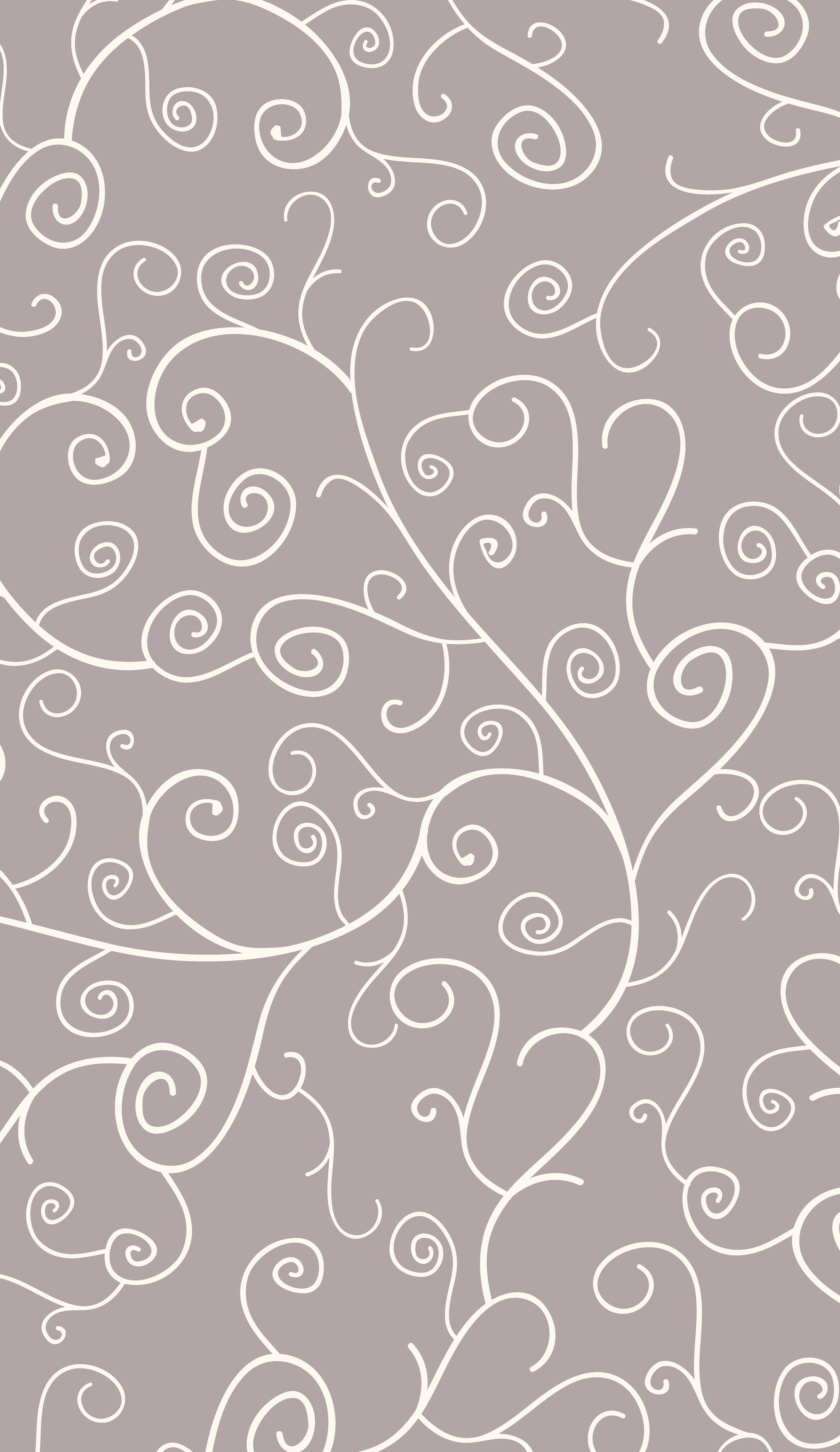 Waschbecken-Rückwand-Elegantes Weiß-Grau Rankenmuster Design