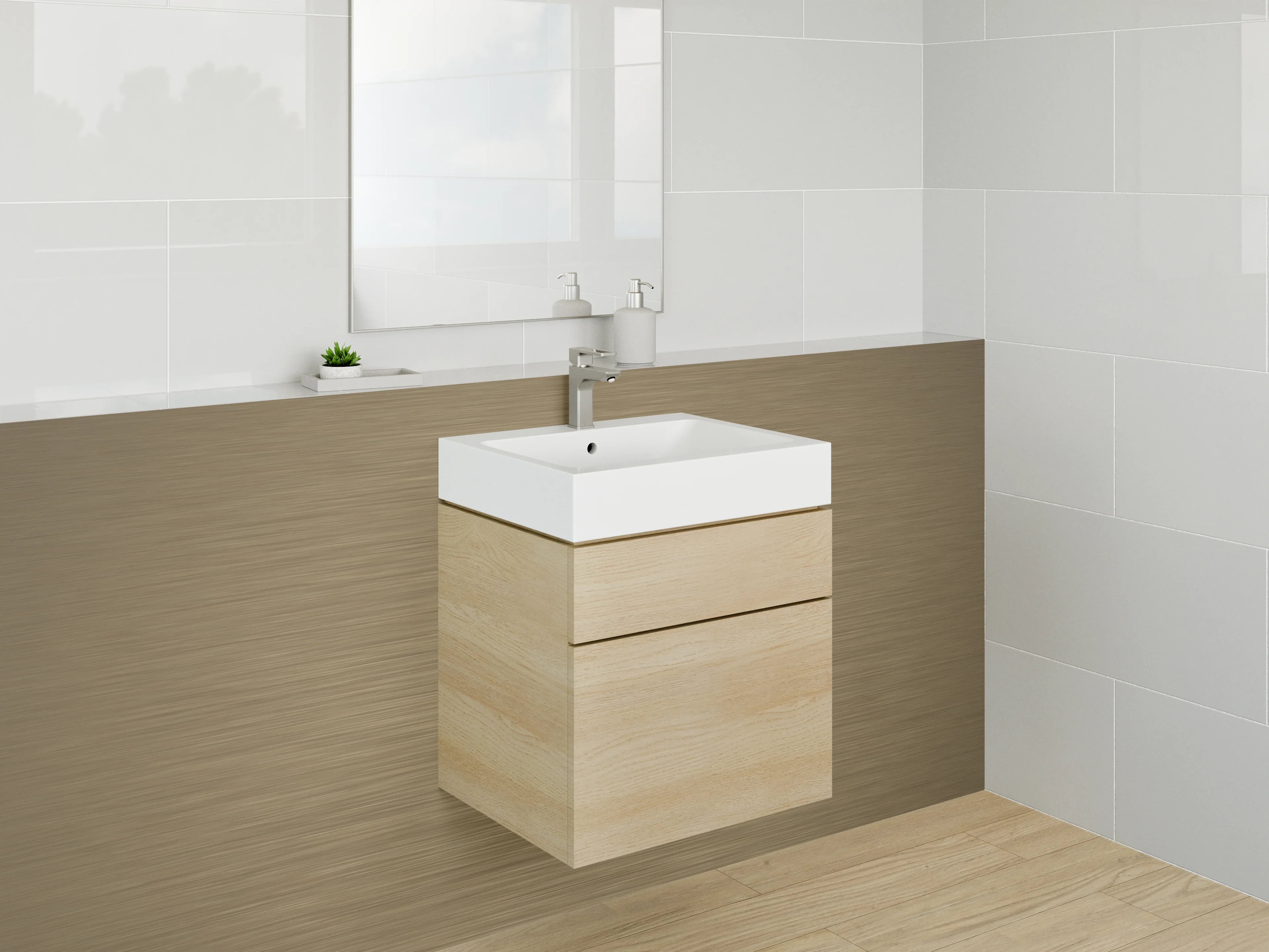 Waschbecken-Rückwand - Gebürstete Goldoptik Struktur