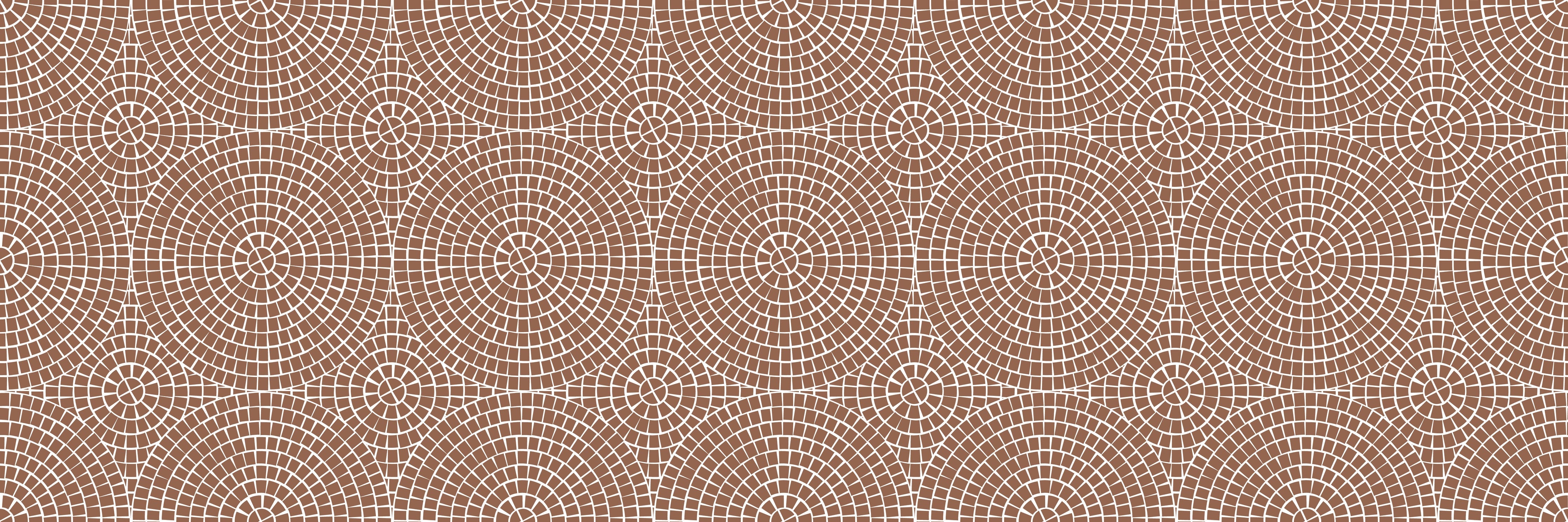 Waschbecken-Rückwand-Geometrisches Kreismuster in Beige Braun