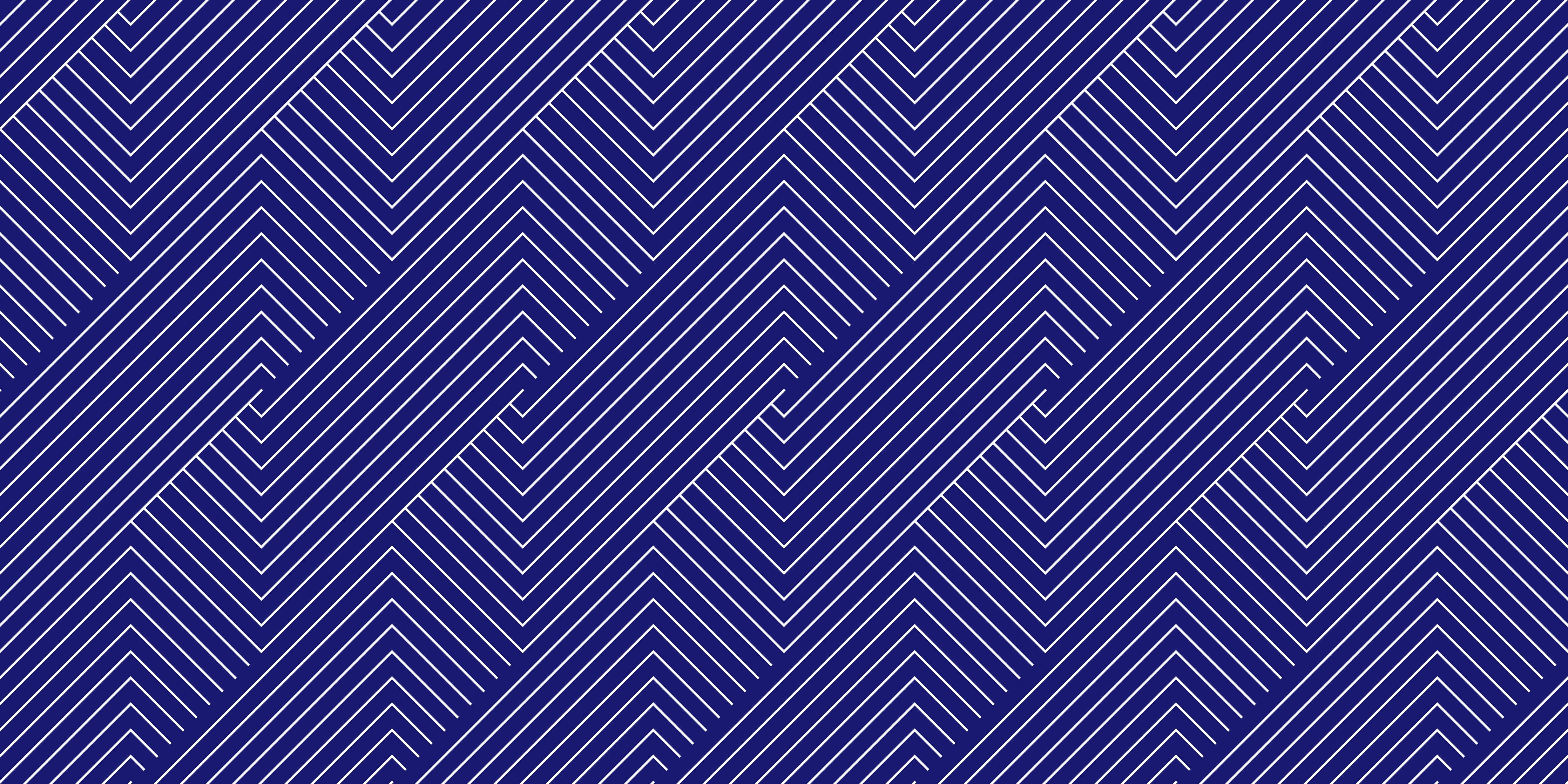 Waschbecken-Rückwand-Geometrisches Linienmuster Blau Weiß