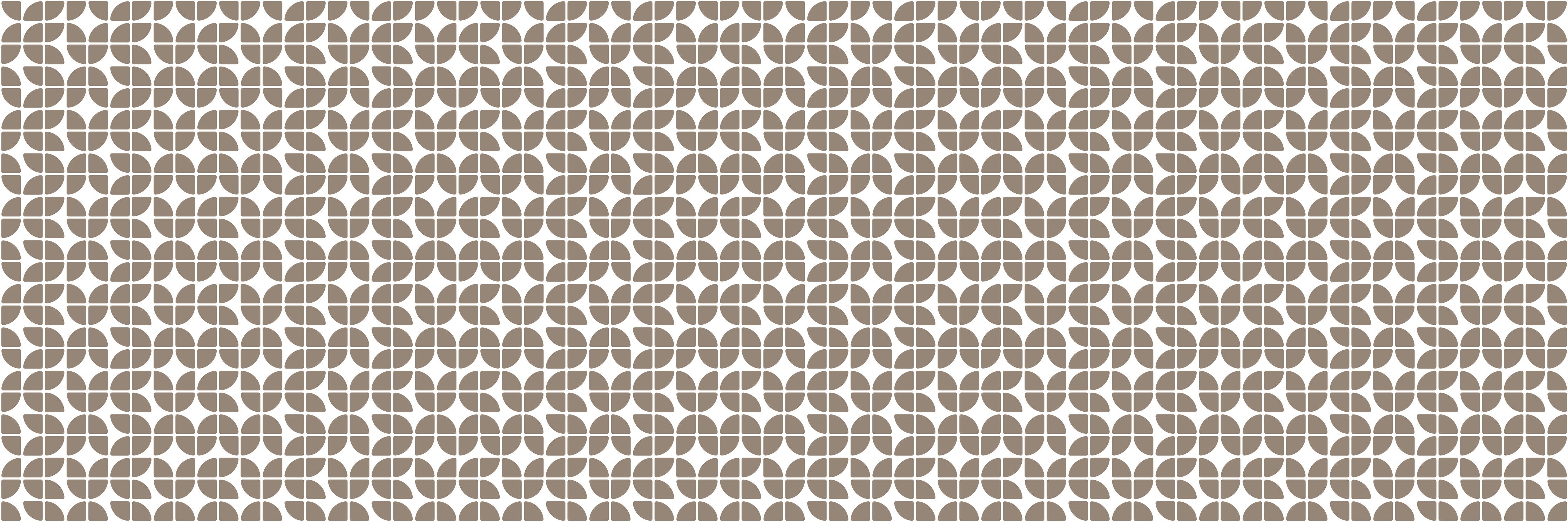 Waschbecken-Rückwand-Geometrisches Retro-Muster Beige Grau Weiß