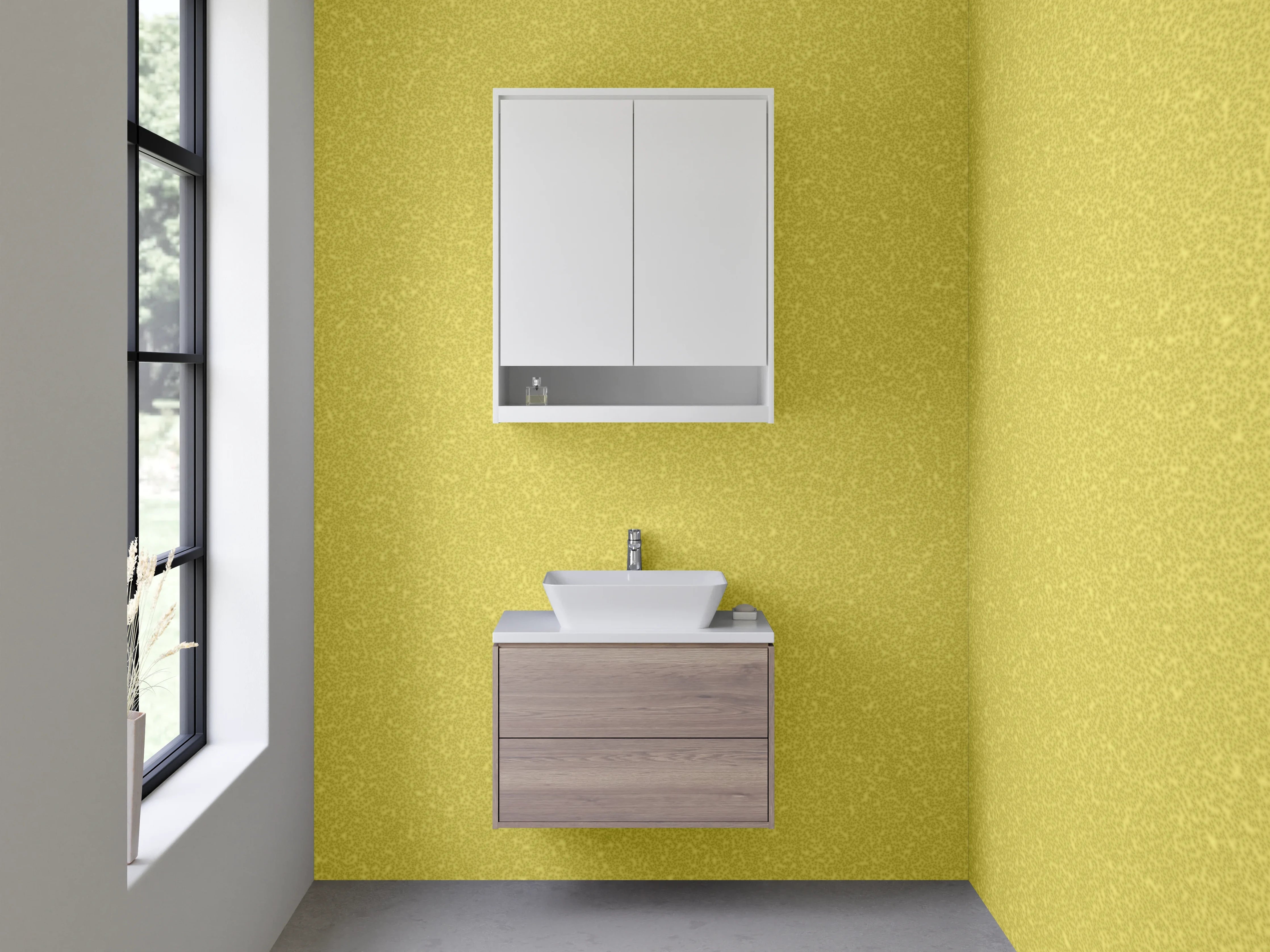 Waschbecken-Rückwand - Goldene Glitzerfläche mit subtilen Texturen