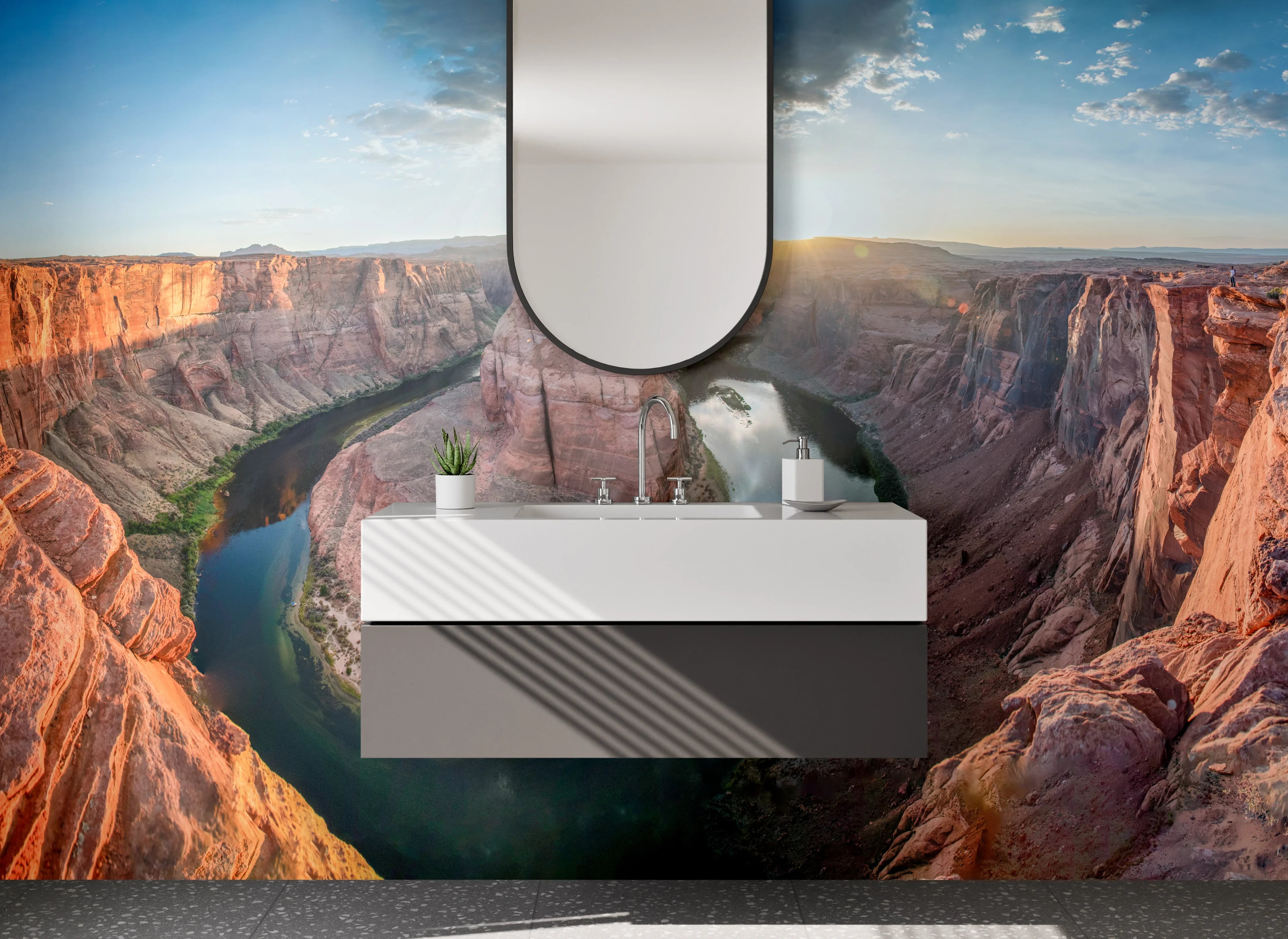 Waschbecken-Rückwand - Grand Canyon am Sonnenuntergang