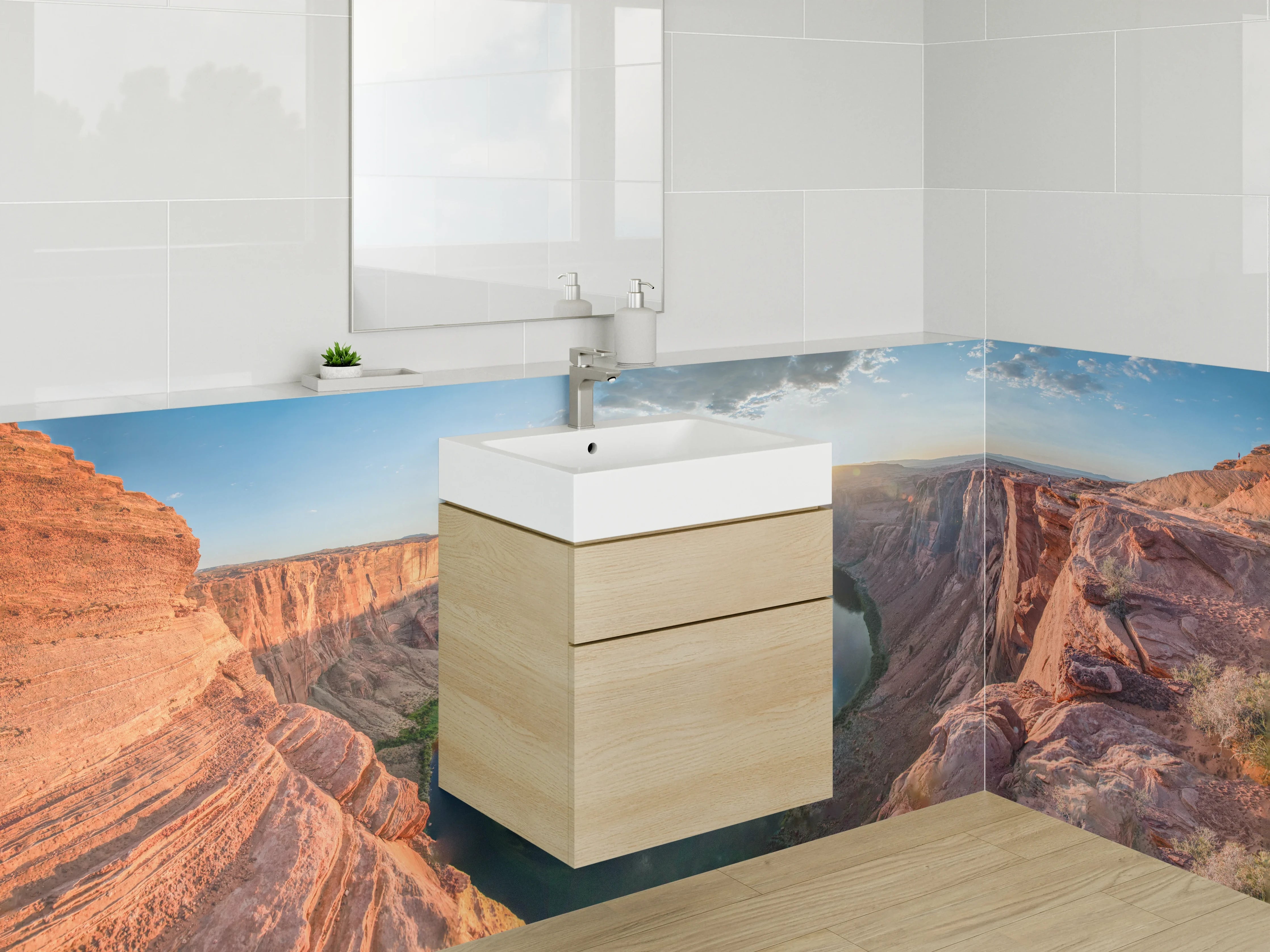 Waschbecken-Rückwand - Grand Canyon am Sonnenuntergang