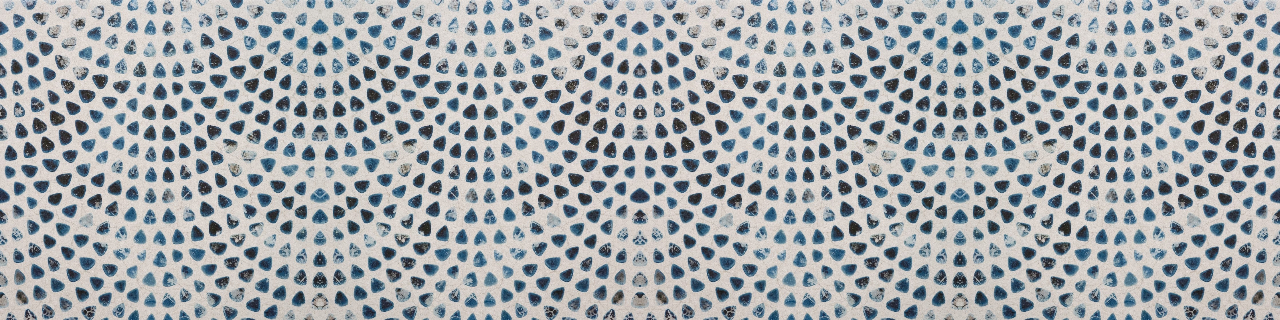 Waschbecken-Rückwand-Grauweißes Mosaikfliesen-Dekor