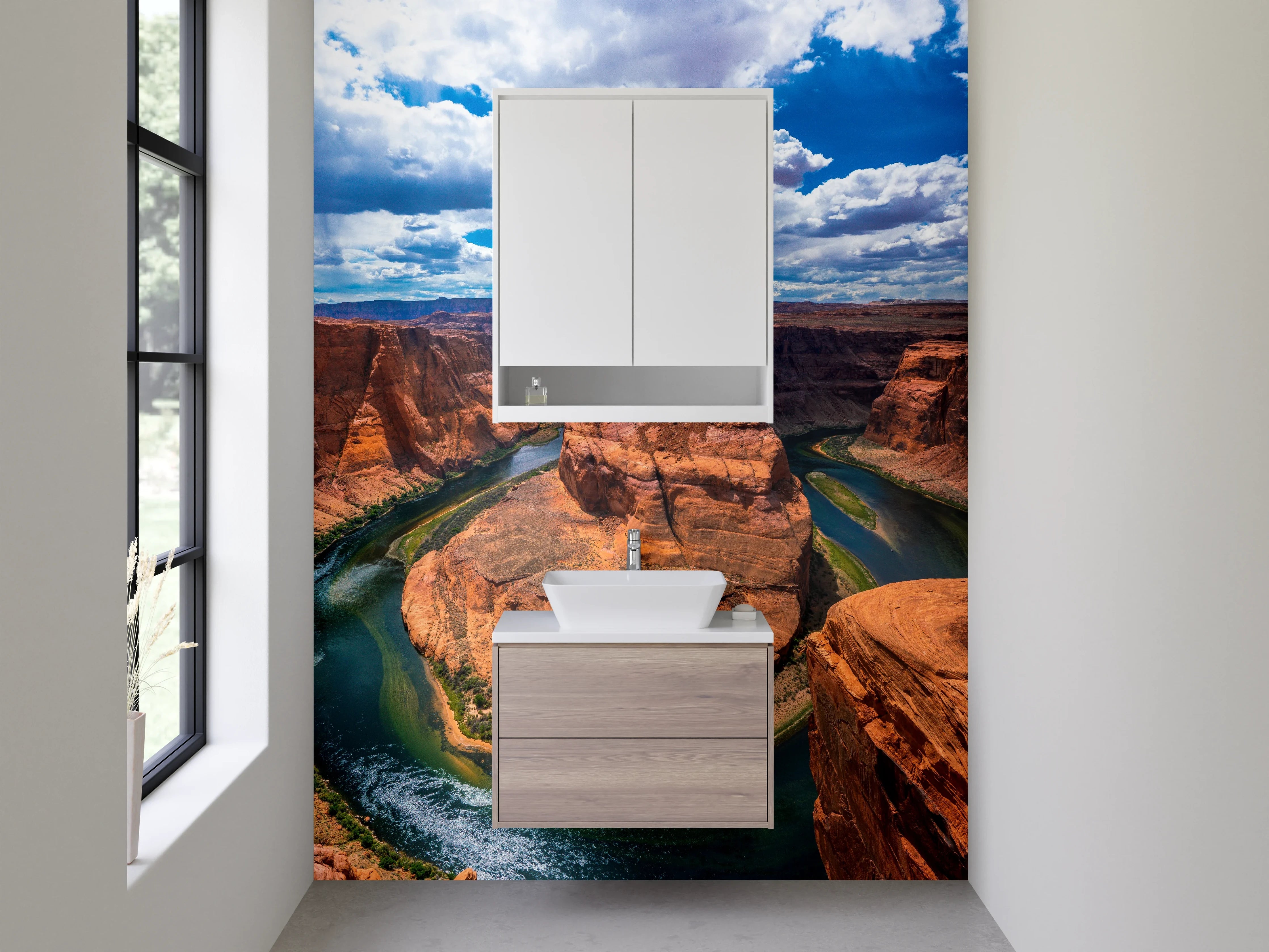 Waschbecken-Rückwand - Horseshoe Bend Naturmotiv Wandbild
