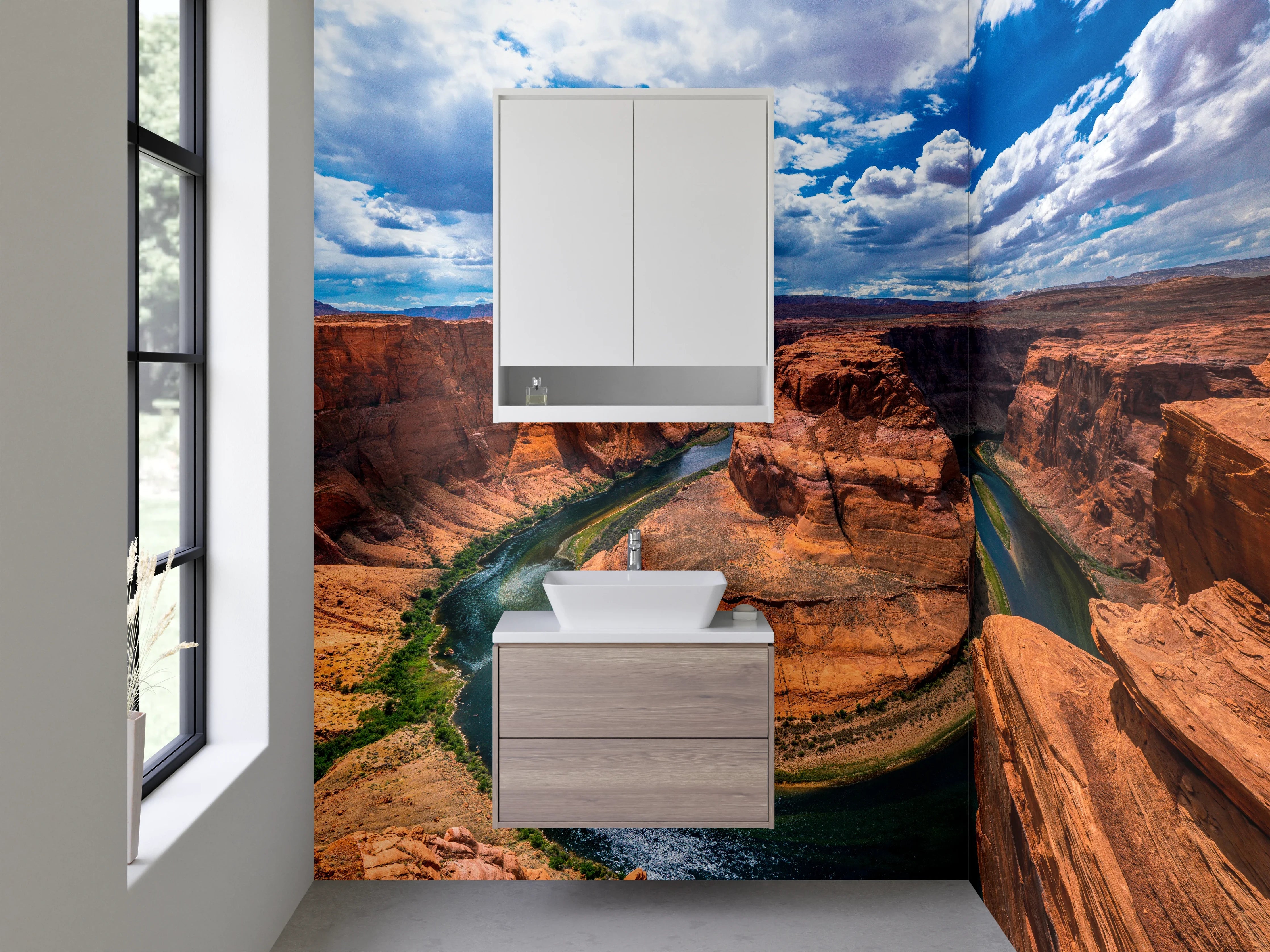 Waschbecken-Rückwand - Horseshoe Bend Naturmotiv Wandbild