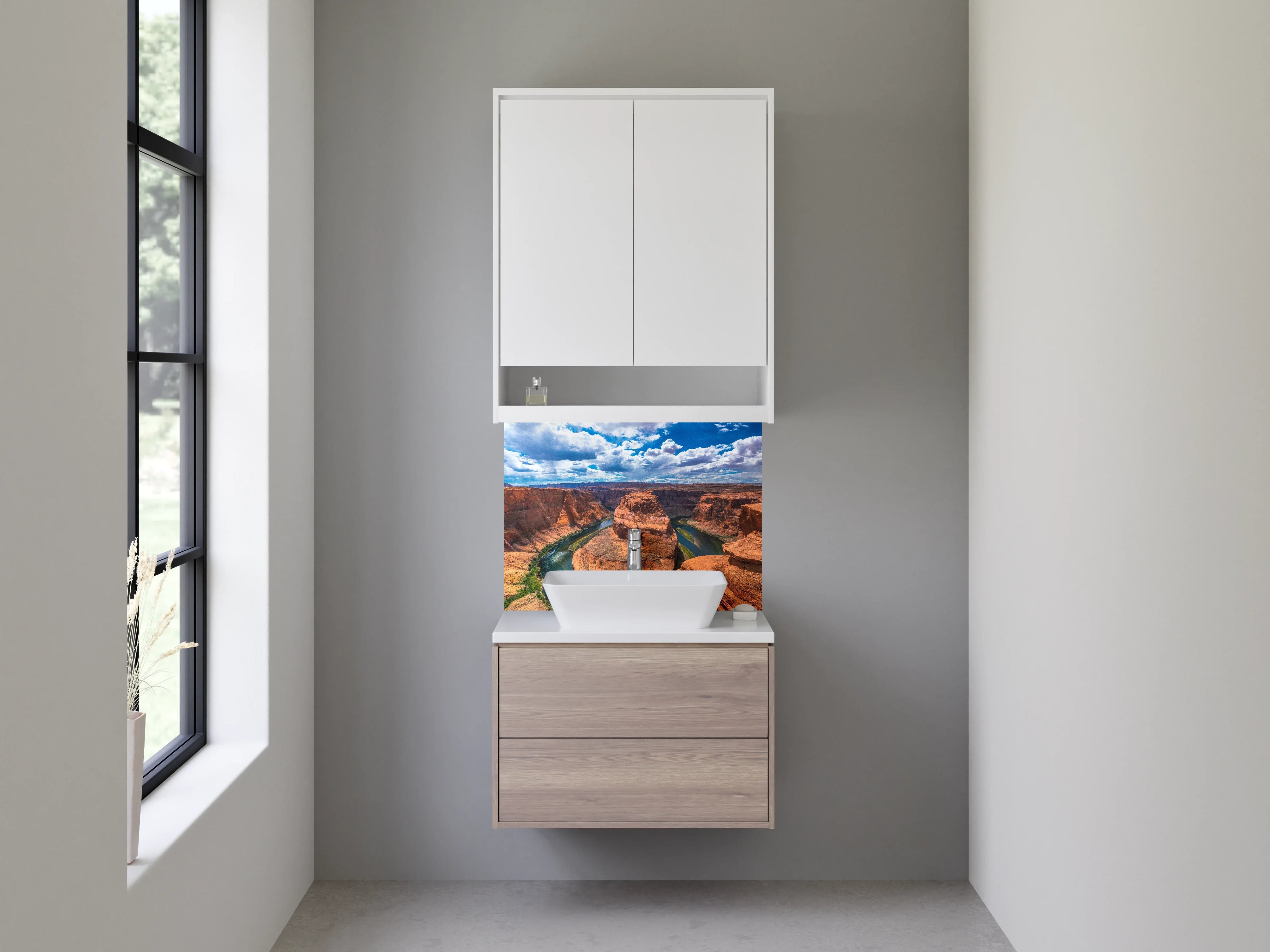 Waschbecken-Rückwand - Horseshoe Bend Naturmotiv Wandbild