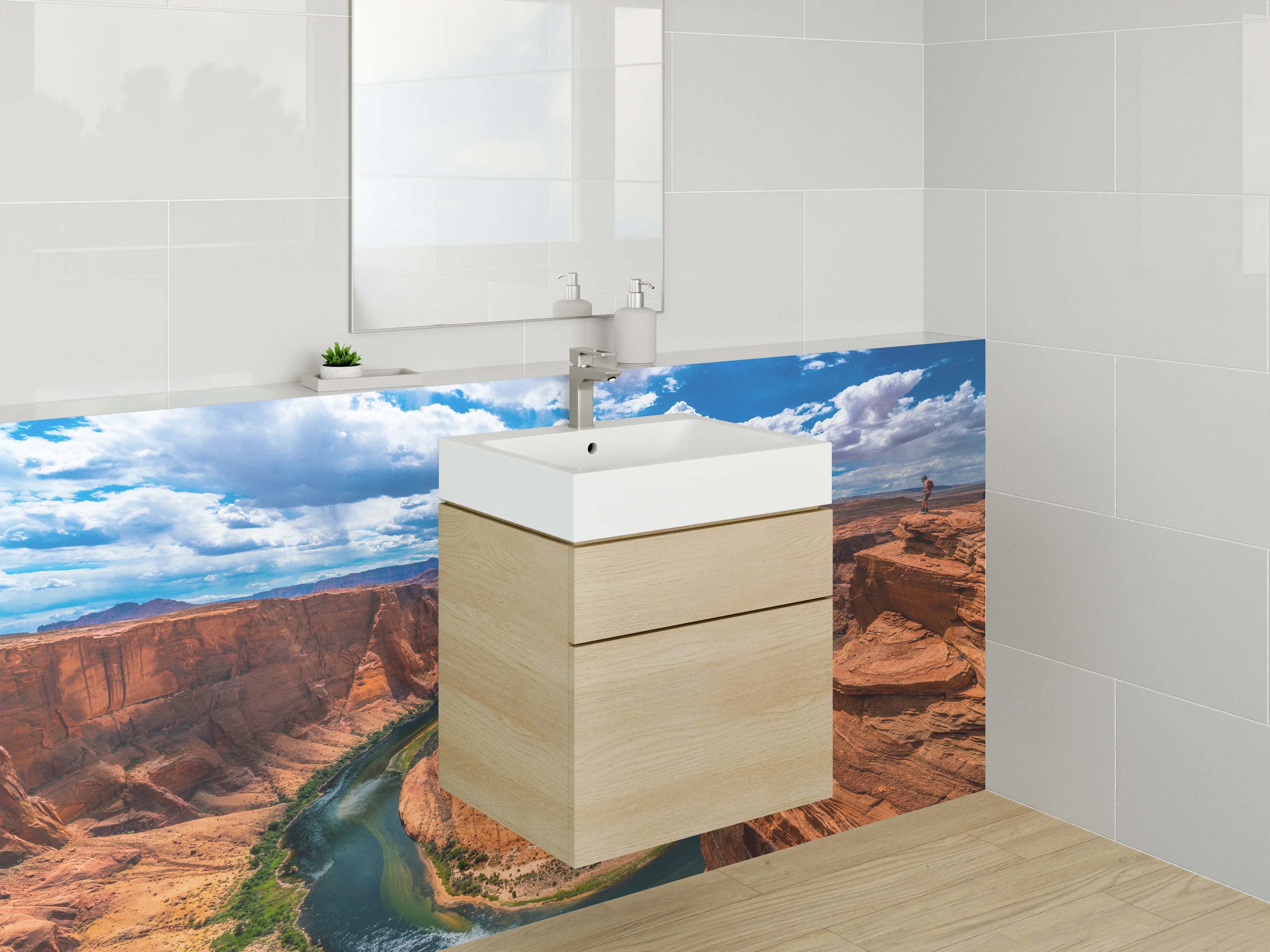 Waschbecken-Rückwand - Horseshoe Bend Naturmotiv Wandbild