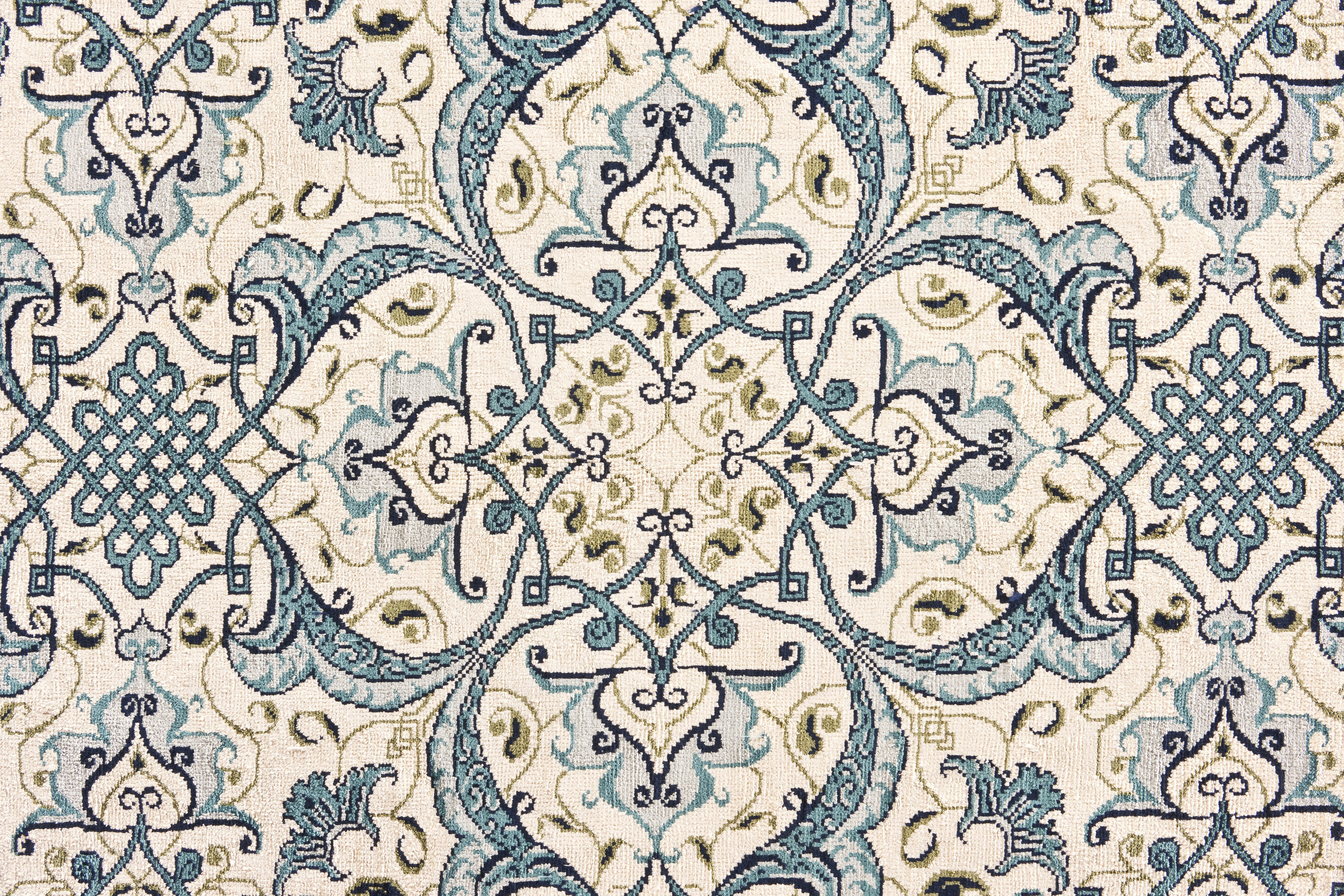 Waschbecken-Rückwand-Marokkanische Fliesenoptik Blau-Grau-Beige