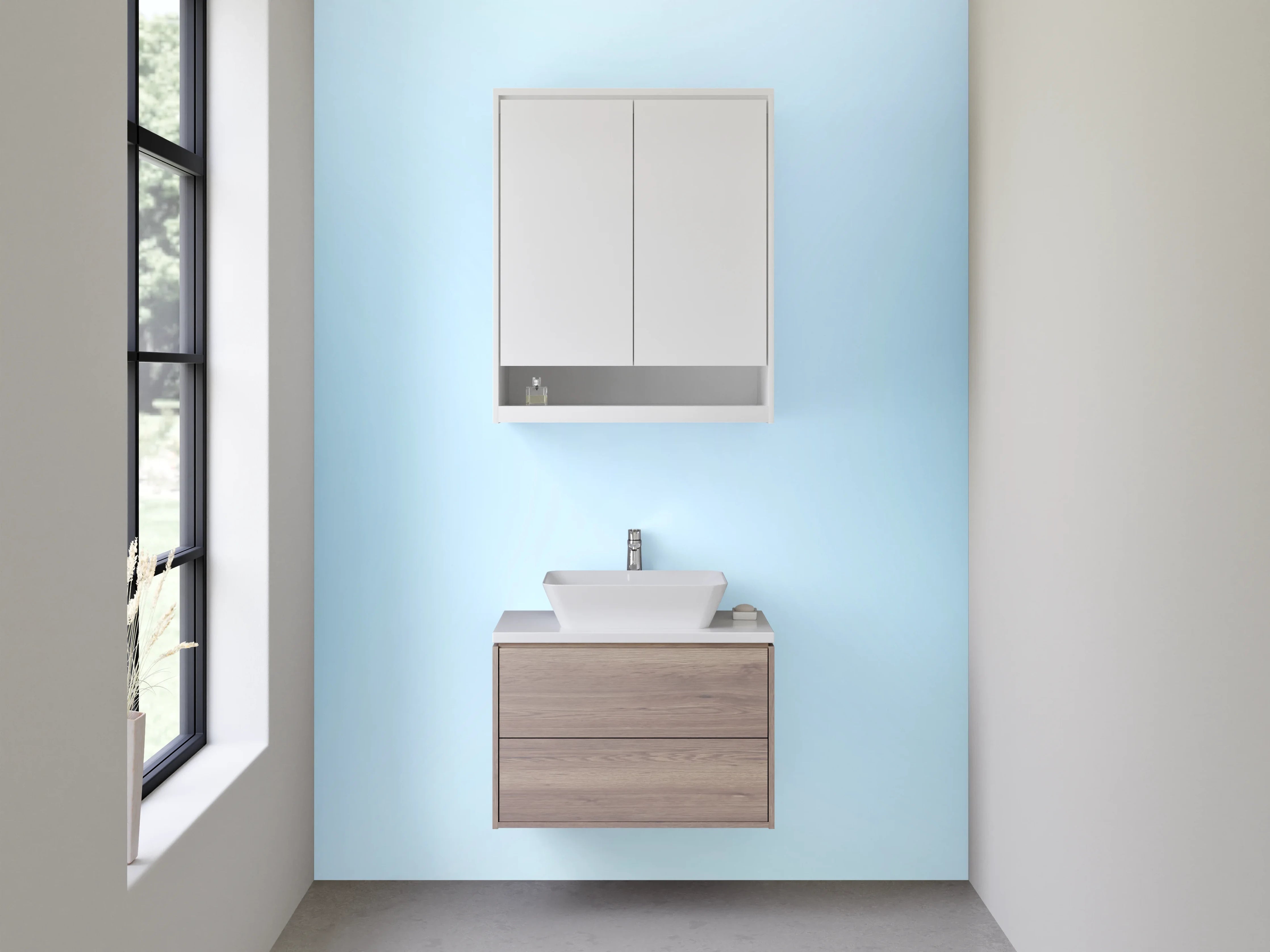 Waschbecken-Rückwand - Moderne Badezimmer-Designs