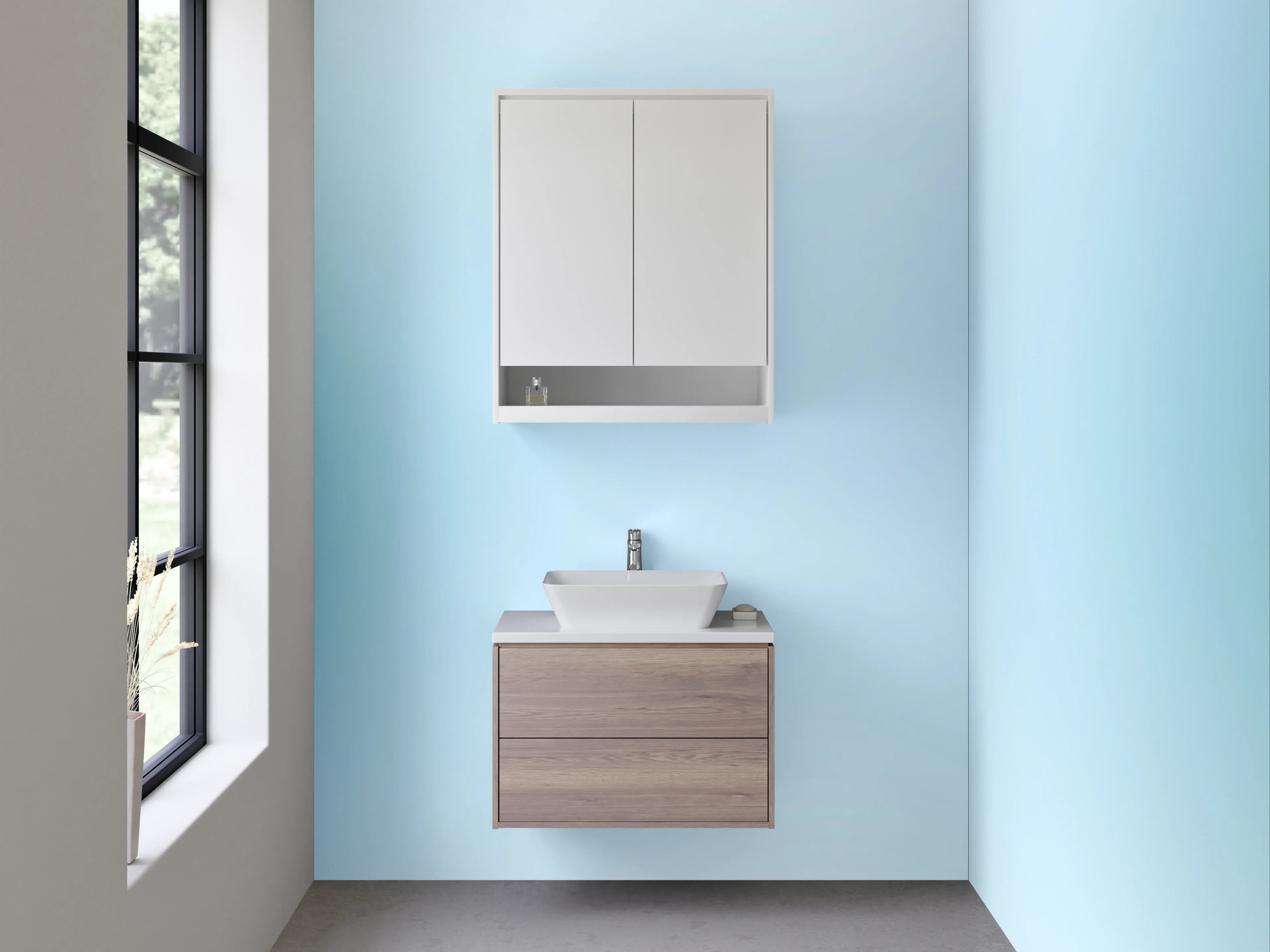 Waschbecken-Rückwand - Moderne Badezimmer-Designs