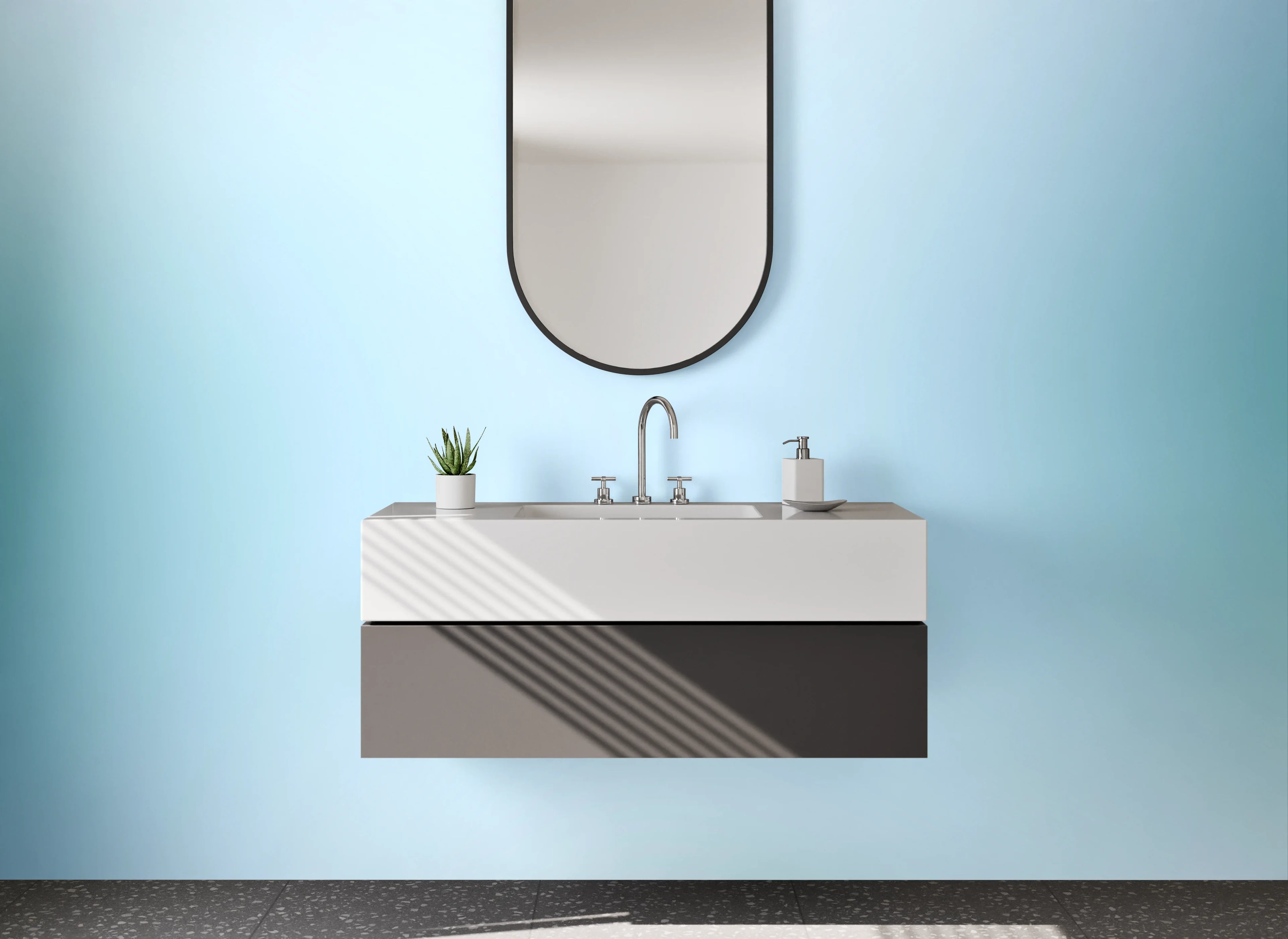 Waschbecken-Rückwand - Moderne Badezimmer-Designs