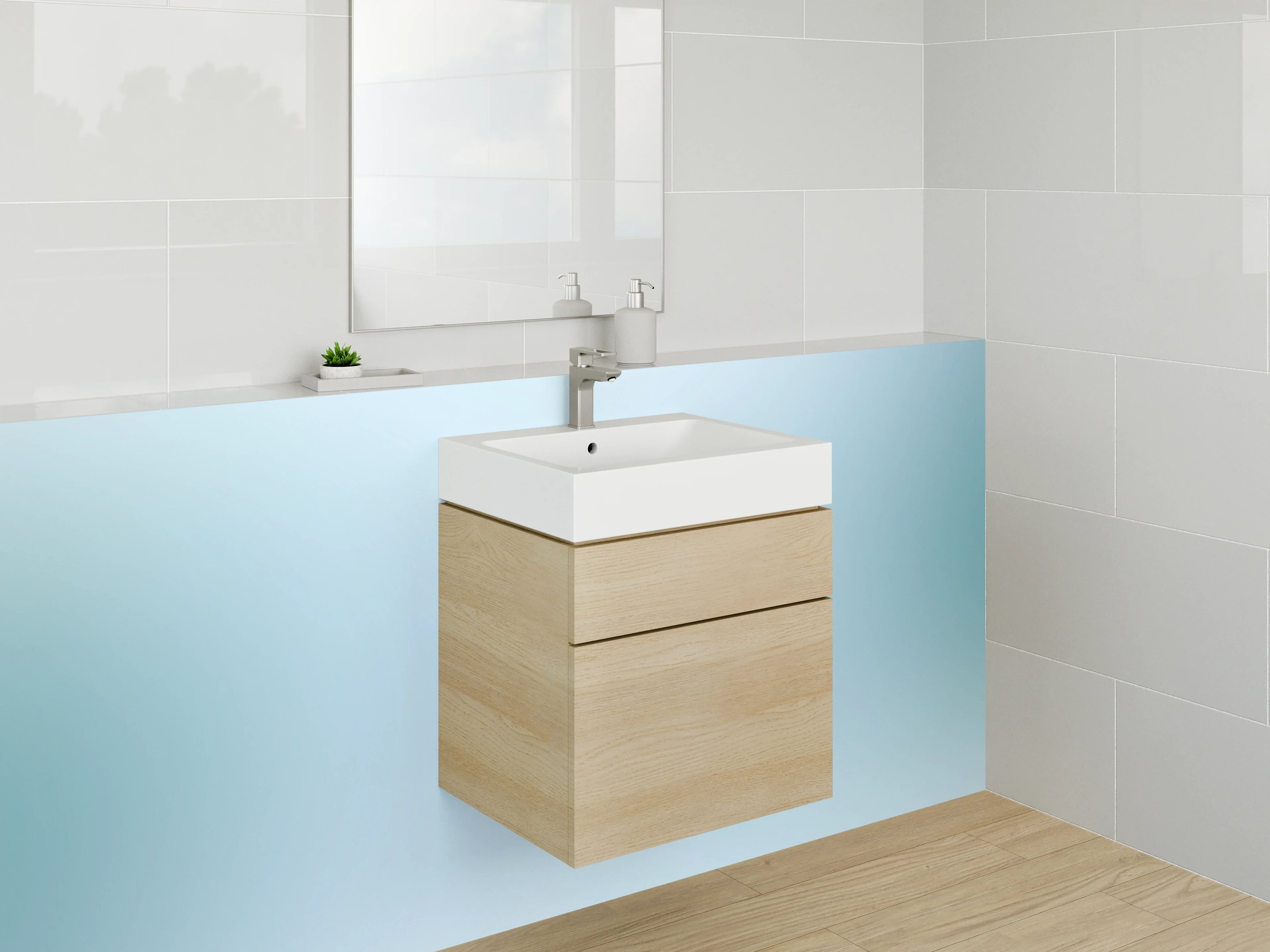 Waschbecken-Rückwand - Moderne Badezimmer-Designs