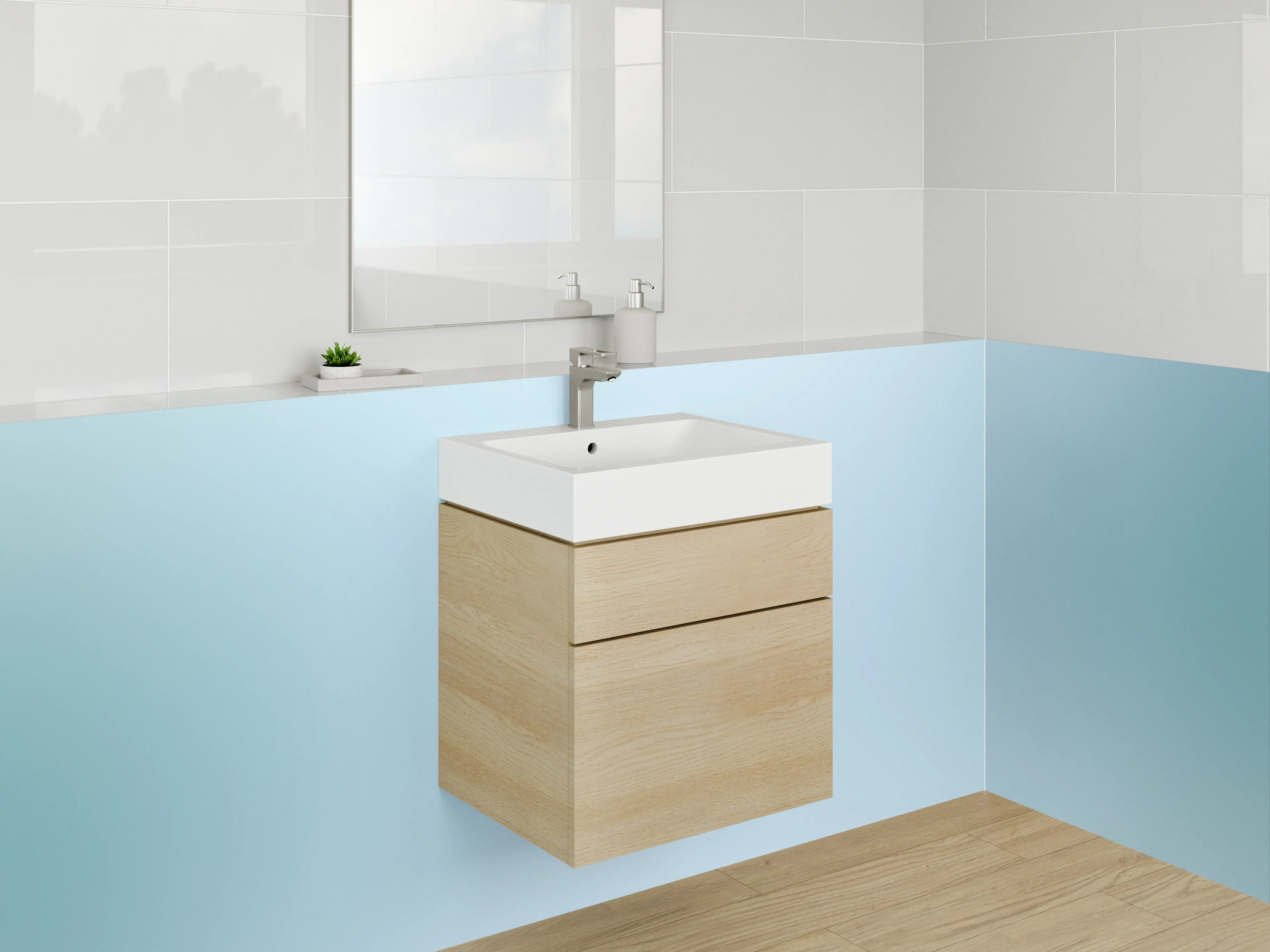 Waschbecken-Rückwand - Moderne Badezimmer-Designs