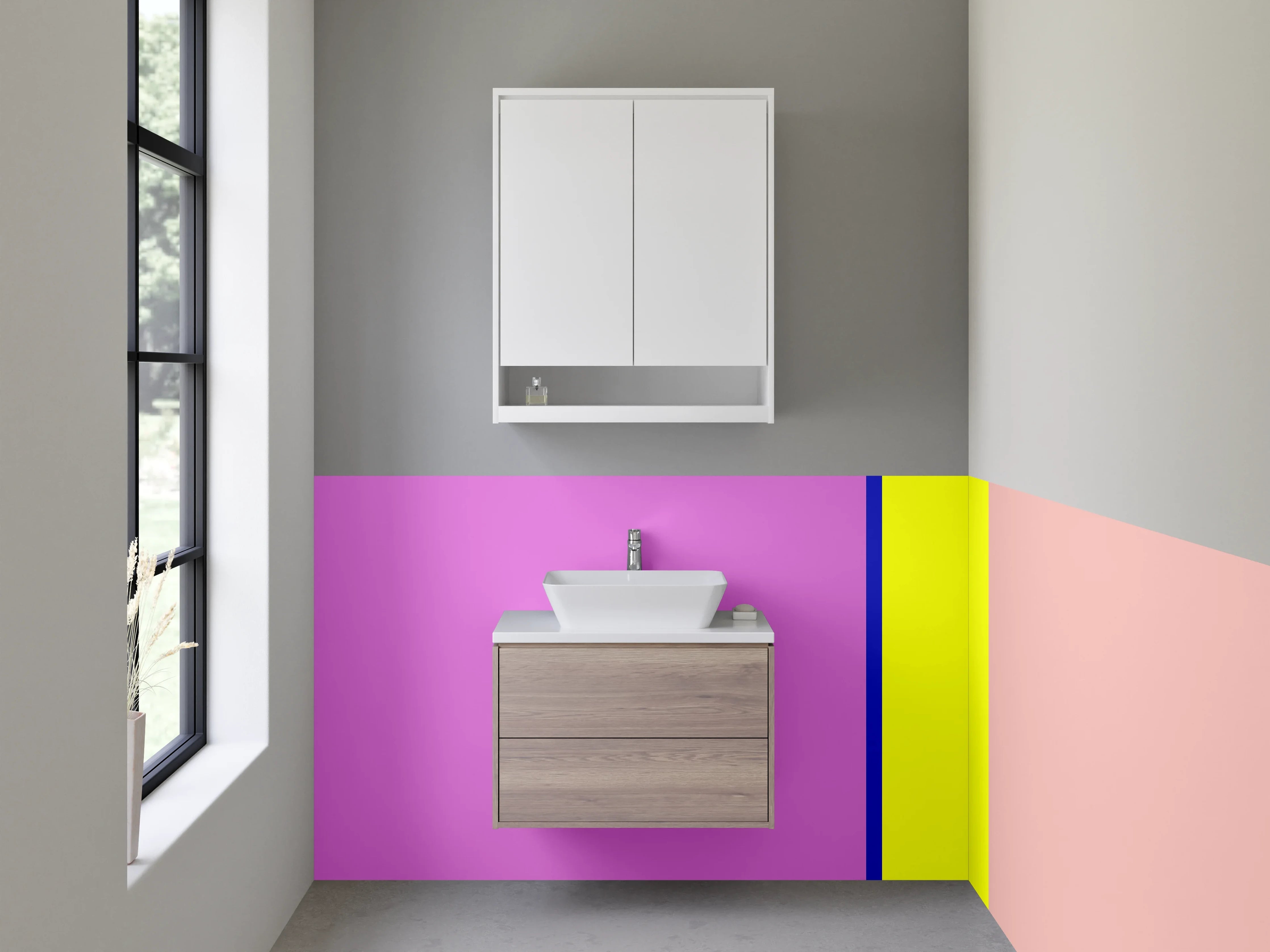 Waschbecken-Rückwand - Moderne Badezimmergestaltung