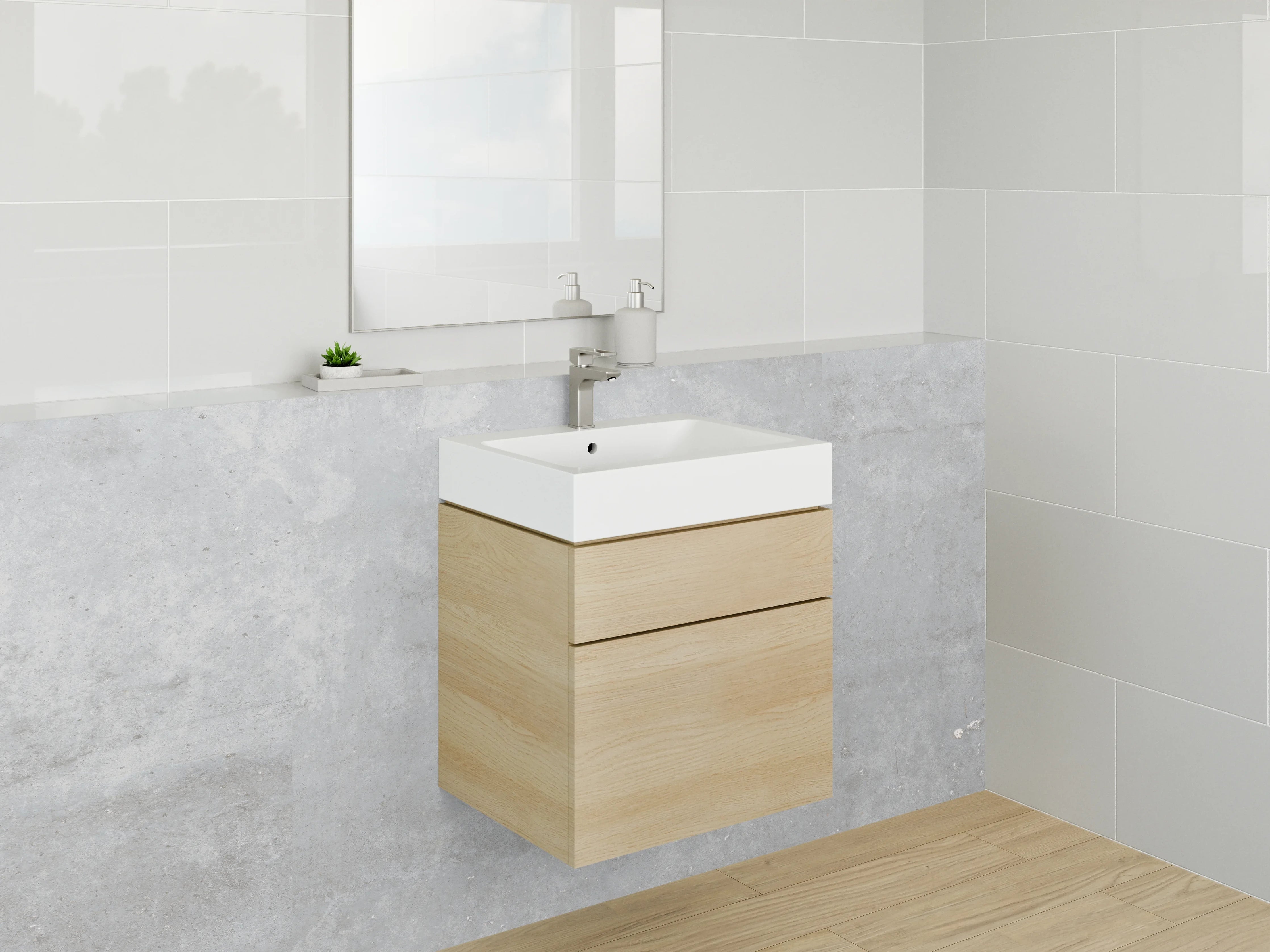 Waschbecken-Rückwand - Moderne Grau-Marmor-Textur