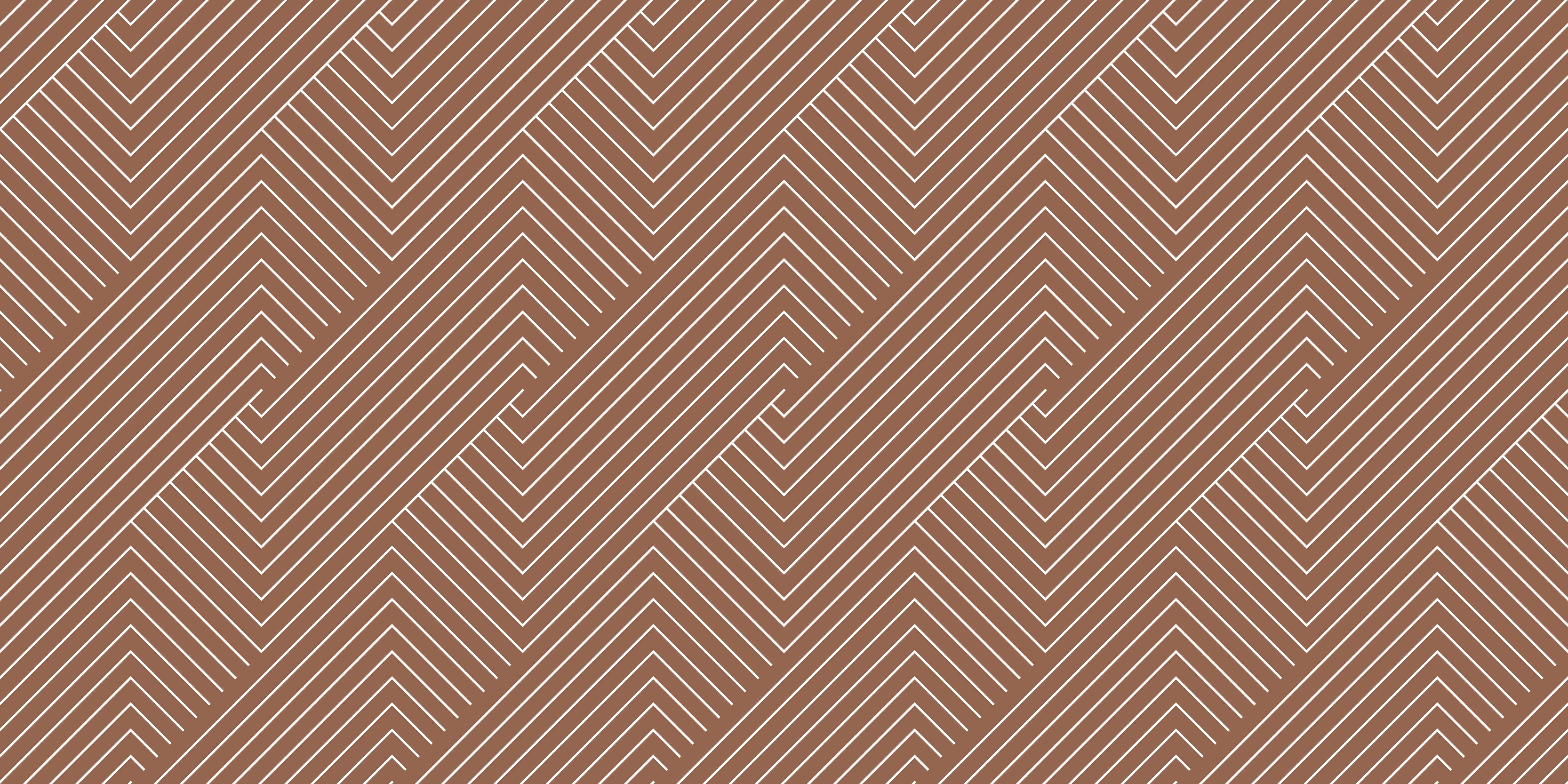 Waschbecken-Rückwand-Modernes geometrisches Linienmuster Braun