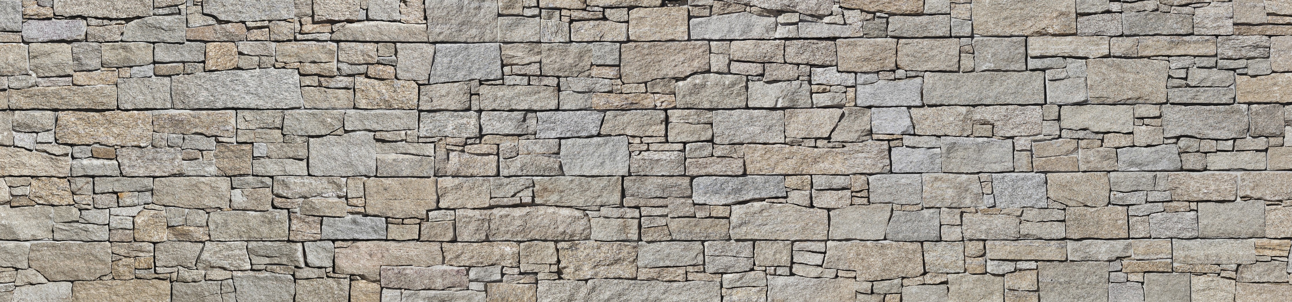 Waschbecken-Rückwand-Naturstein Maueroptik Beige Grau